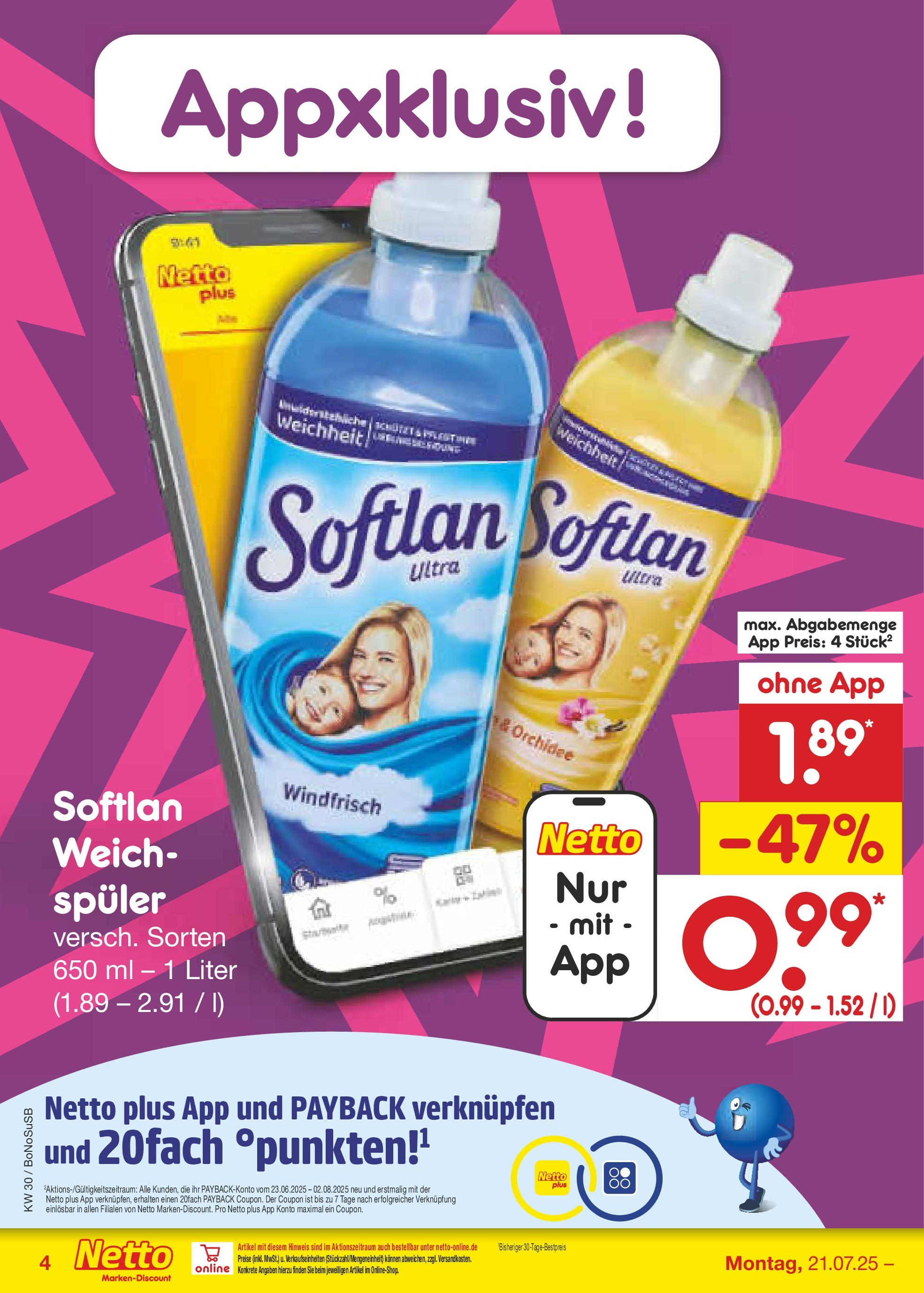 Netto Marken-Discount prospekt Stadtlohn (ab 21.07.2025) » Angebote | Seite: 4 | Produkte: Orchidee Netto Marken-Discount prospekt Stadtlohn (ab 21.07.2025) » Angebote | Seite: 4 | Produkte: Orchidee
