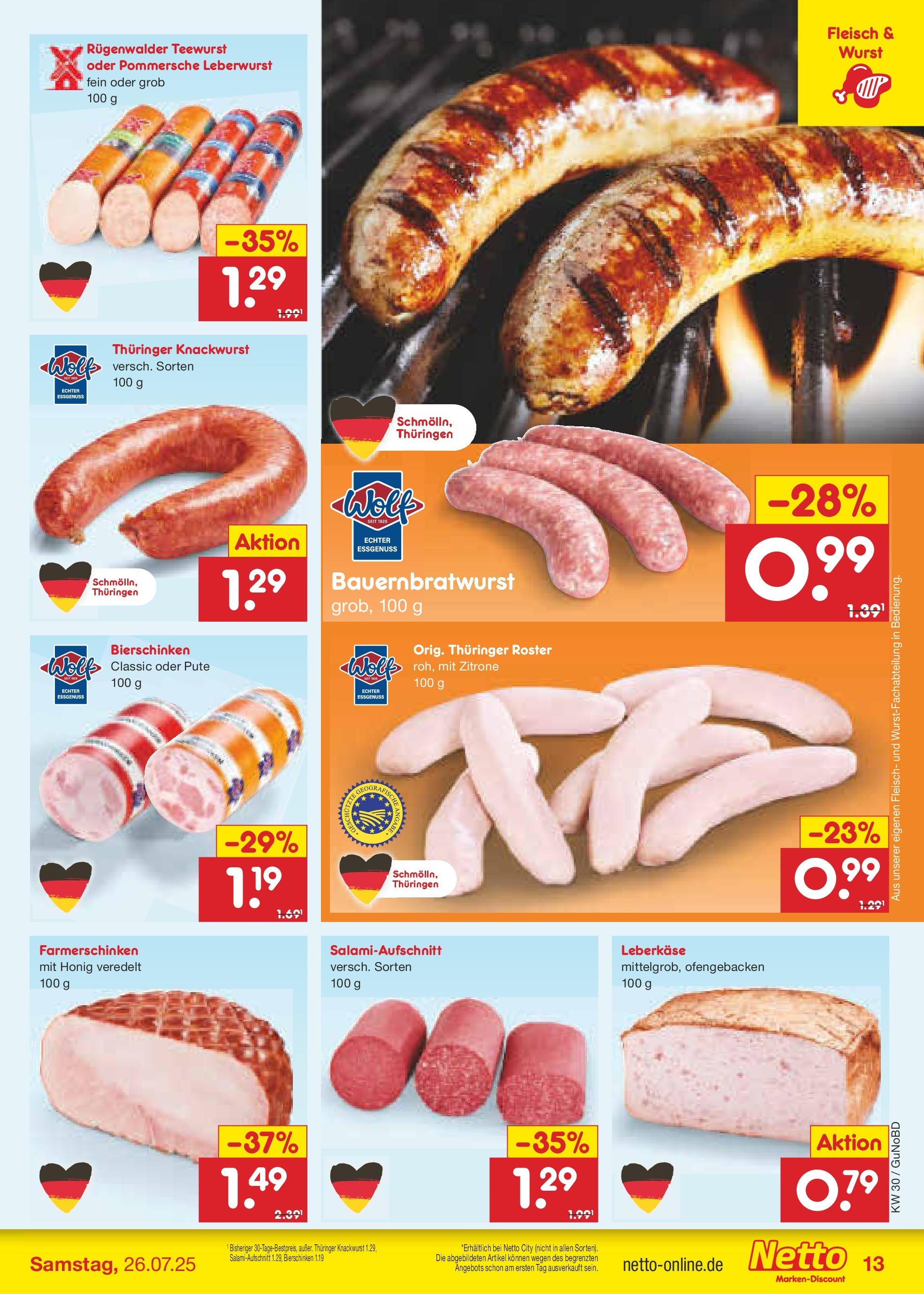 Netto Marken-Discount prospekt Augustusburg (ab 21.07.2025) » Angebote | Seite: 17 | Produkte: Pute, Zitrone, Fleisch, Leberkase Netto Marken-Discount prospekt Augustusburg (ab 21.07.2025) » Angebote | Seite: 17 | Produkte: Pute, Zitrone, Fleisch, Leberkase