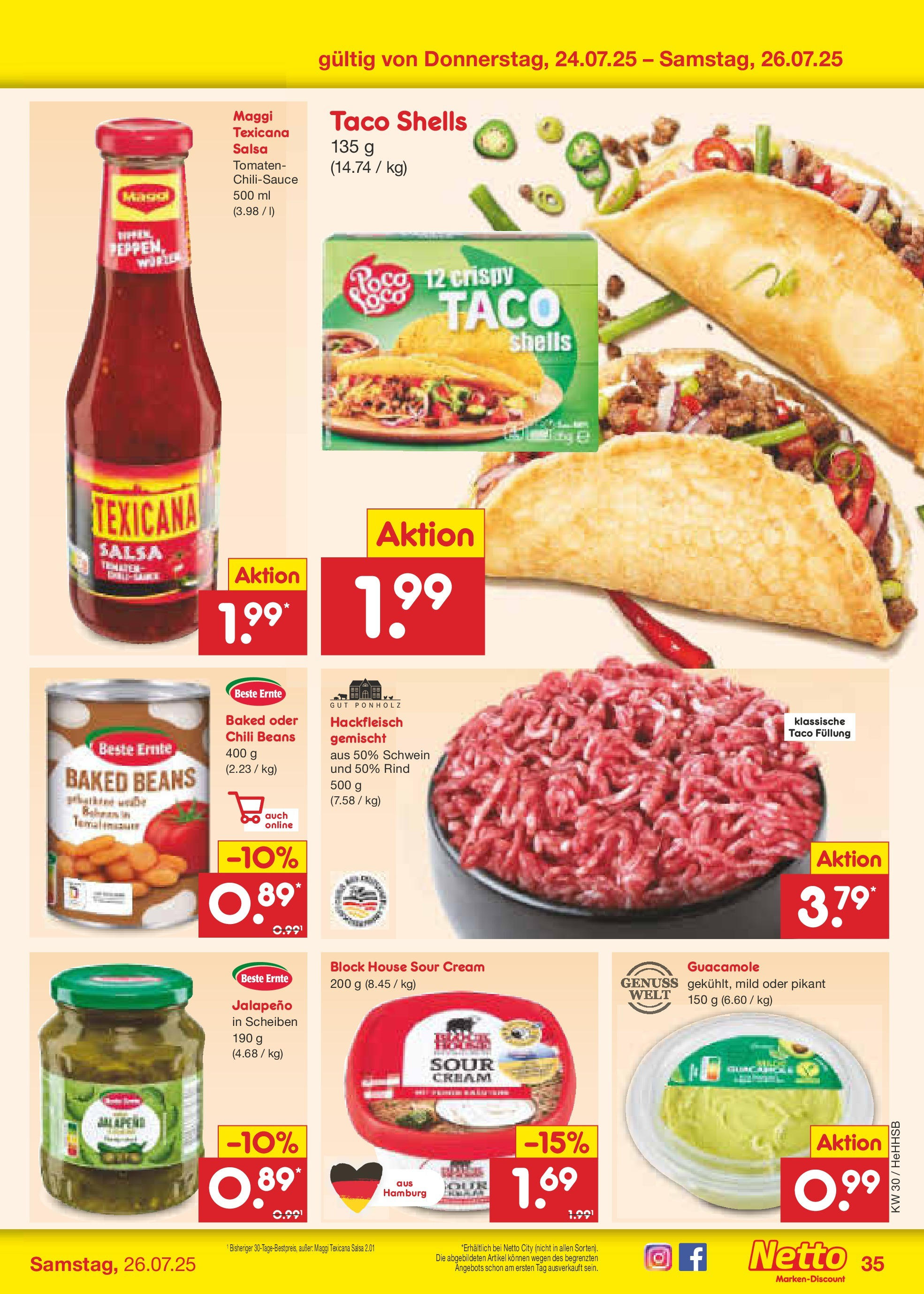 Netto Marken-Discount prospekt Hamburg (ab 21.07.2025) » Angebote | Seite: 53 | Produkte: Maggi, Tomaten, Chili, Hackfleisch Netto Marken-Discount prospekt Hamburg (ab 21.07.2025) » Angebote | Seite: 53 | Produkte: Maggi, Tomaten, Chili, Hackfleisch