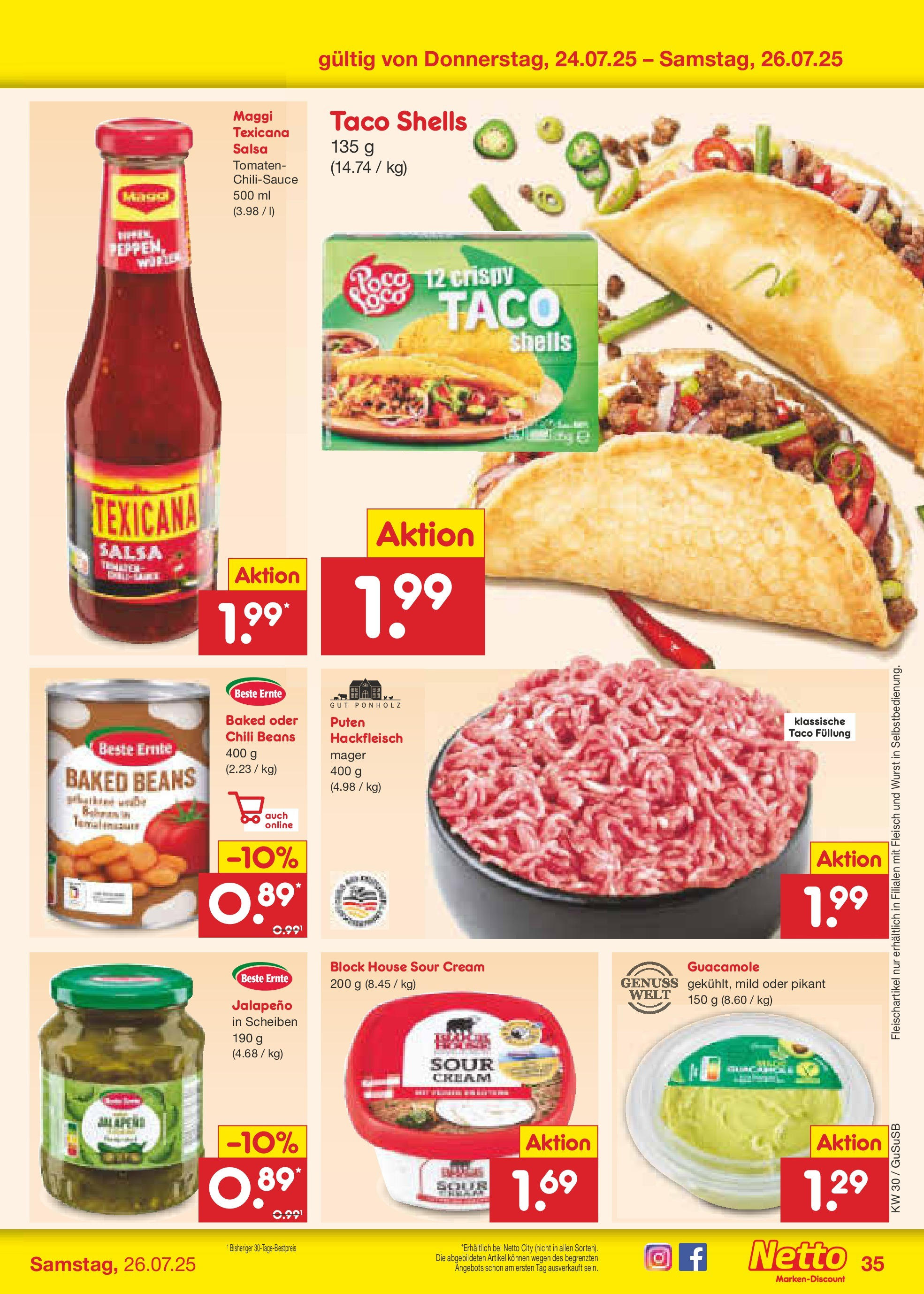 Netto Marken-Discount prospekt Rodewisch	 (ab 21.07.2025) » Angebote | Seite: 53 | Produkte: Maggi, Tomaten, Wurst, Hackfleisch