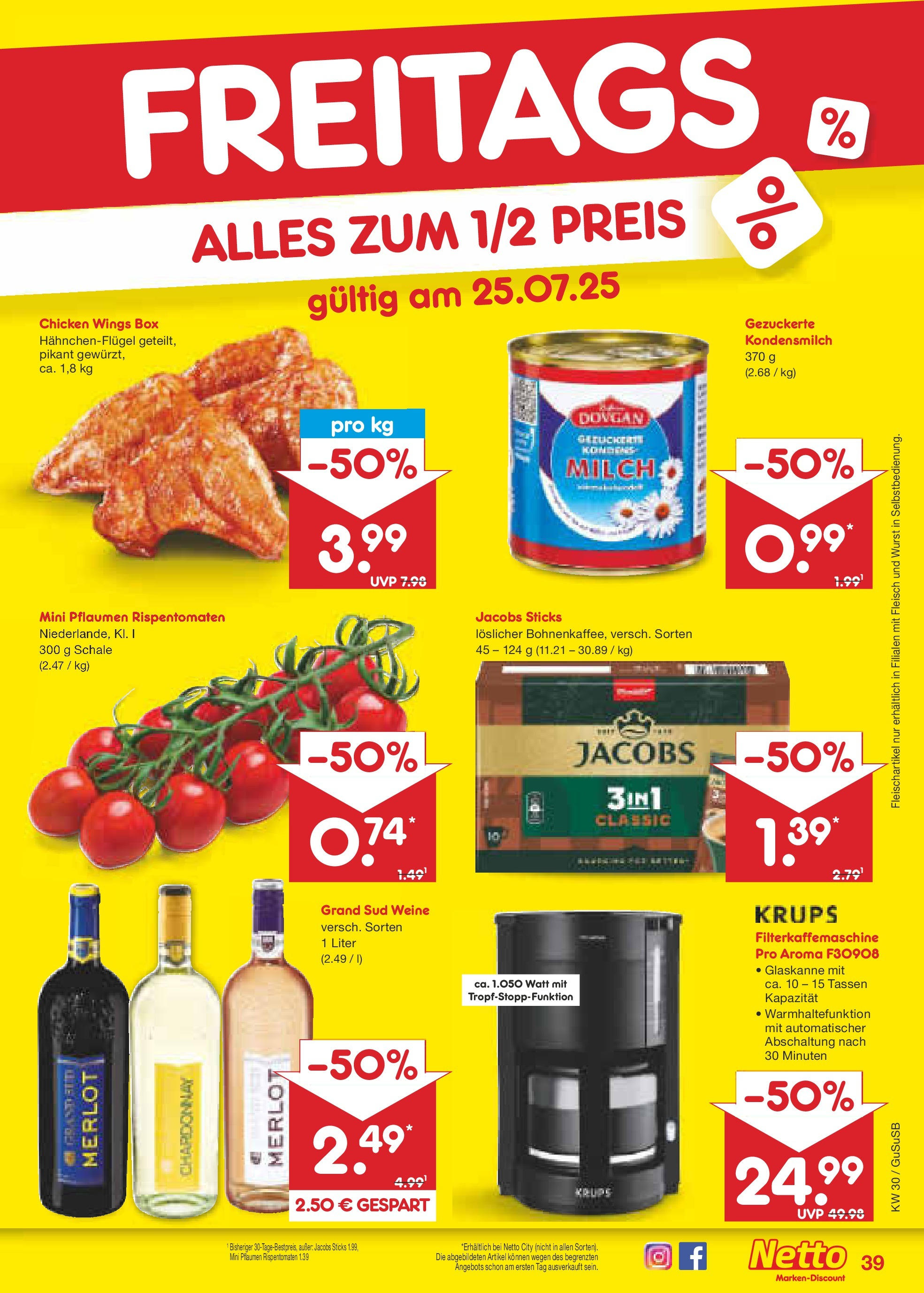 Netto Marken-Discount prospekt Rodewisch	 (ab 21.07.2025) » Angebote | Seite: 63 | Produkte: Pflaumen, Box, Wurst, Grand sud