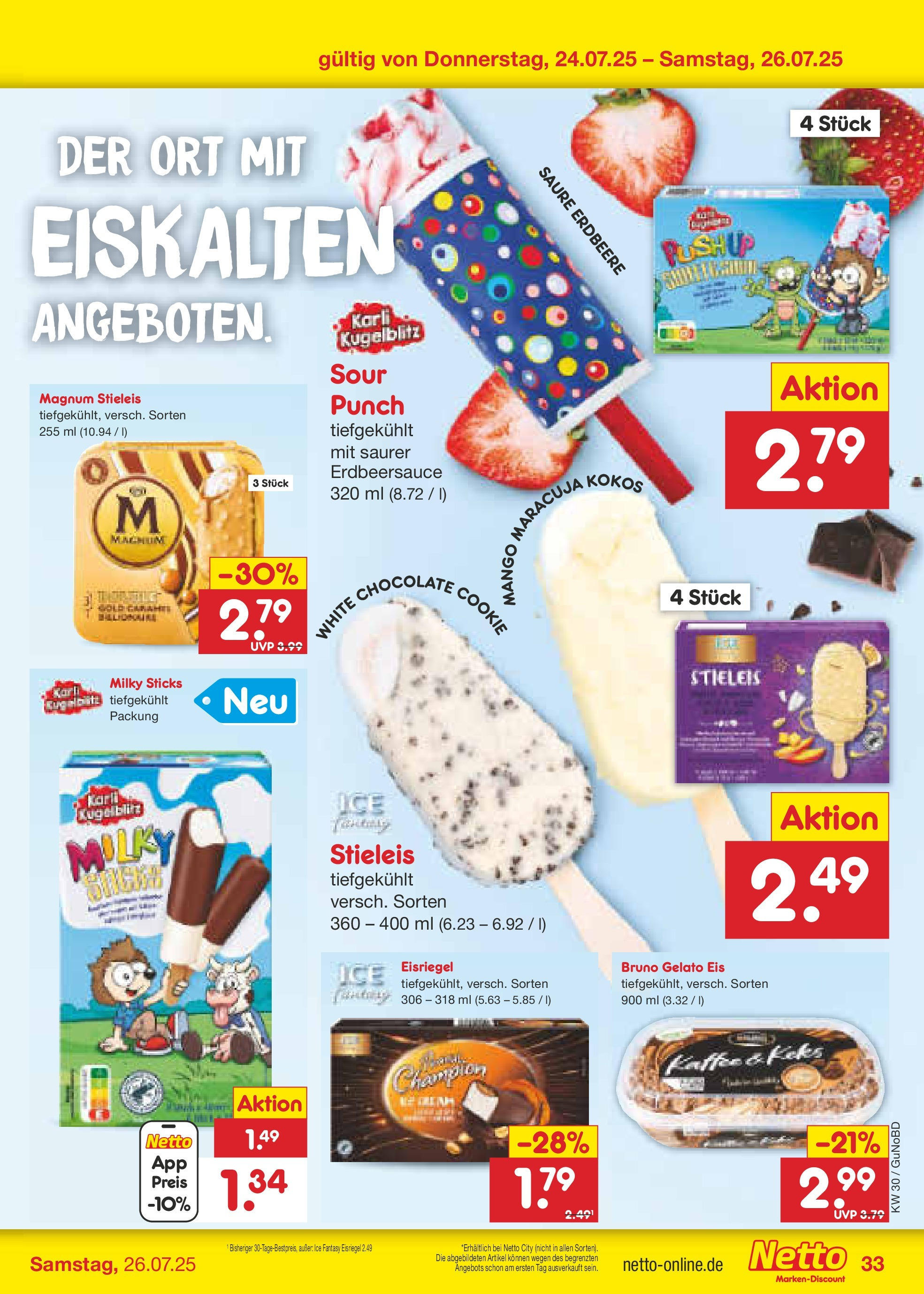 Netto Marken-Discount prospekt Augustusburg (ab 21.07.2025) » Angebote | Seite: 51 | Produkte: Kaffee, Mango, Eis Netto Marken-Discount prospekt Augustusburg (ab 21.07.2025) » Angebote | Seite: 51 | Produkte: Kaffee, Mango, Eis