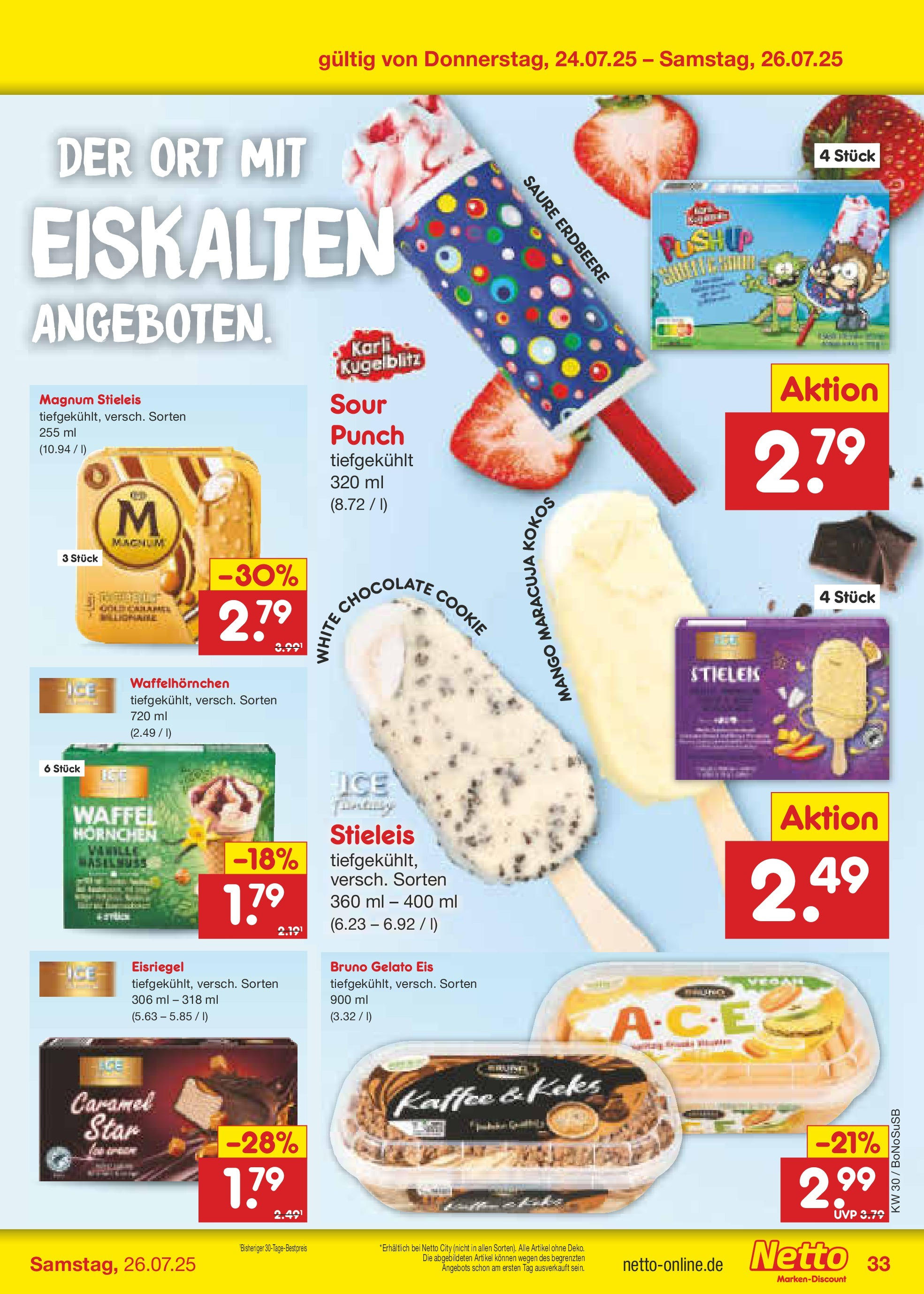 Netto Marken-Discount prospekt Stadtlohn (ab 21.07.2025) » Angebote | Seite: 51 | Produkte: Kaffee, Mango, Eis Netto Marken-Discount prospekt Stadtlohn (ab 21.07.2025) » Angebote | Seite: 51 | Produkte: Kaffee, Mango, Eis