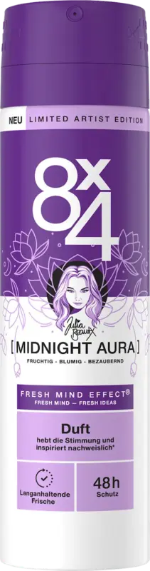8x4 women Deospray Midnight Aura