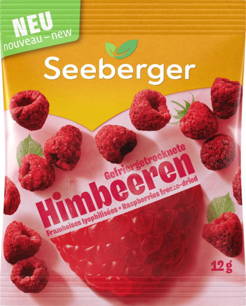 Seeberger Trockenfrüchte, Himbeeren gefriergetrocknet