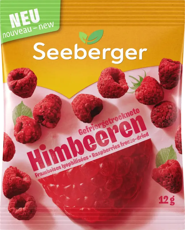 Seeberger Trockenfrüchte, Himbeeren gefriergetrocknet