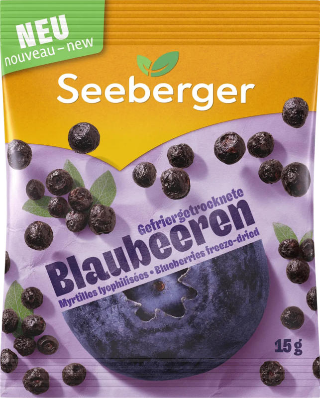 Seeberger Trockenfrüchte, Heidelbeeren gefriergetrocknet