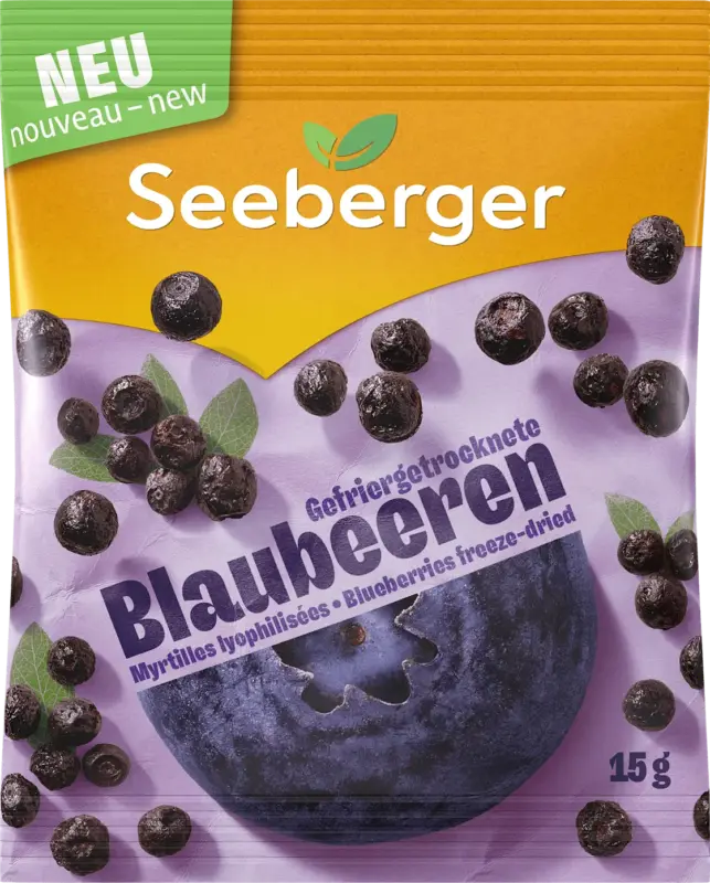 Seeberger Trockenfrüchte, Heidelbeeren gefriergetrocknet