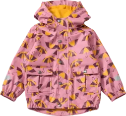 PUSBLU Regenjacke mit Schirm-Muster, rosa, Gr. 86/92