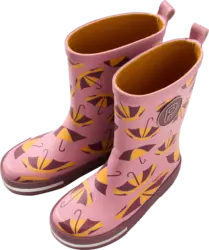 PUSBLU Gummistiefel mit Schirm-Muster, rosa, Gr. 28/29