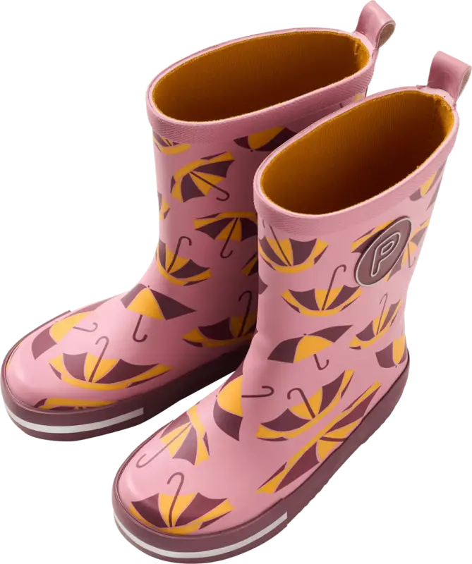 PUSBLU Gummistiefel mit Schirm-Muster, rosa, Gr. 28/29