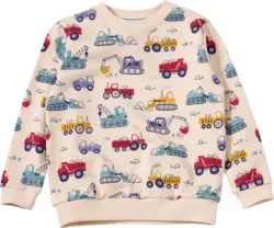 ALANA Sweatshirt mit Baustellen-Muster, beige, Gr. 110
