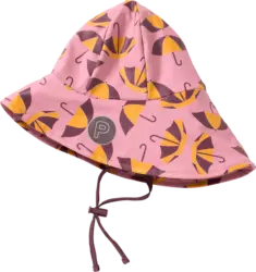 PUSBLU Regenhut mit Futter & Schirm-Muster, rosa, Gr. 50/51