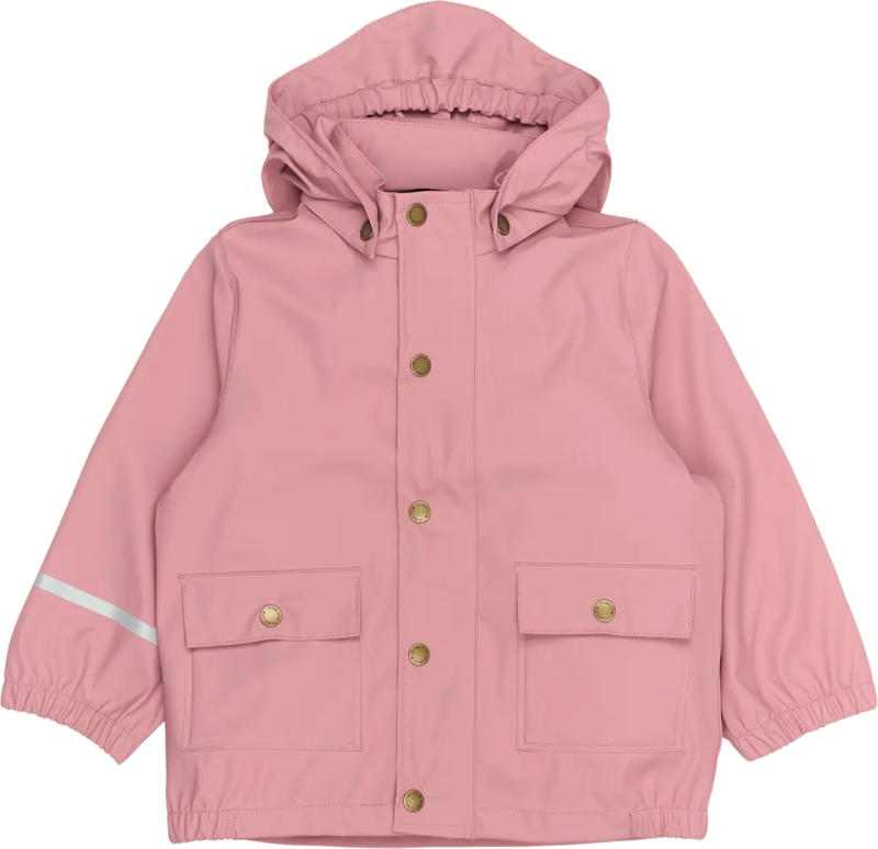 Mikk-Line Regenjacke mit Kapuze, rosa, Gr. 98/104