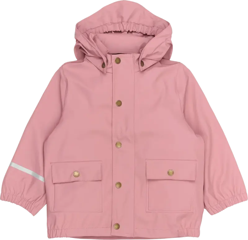 Mikk-Line Regenjacke mit Kapuze, rosa, Gr. 110/116