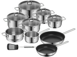 Silit Alicante Kochgeschirr-Set, 10-teilig (für alle Herdarten, Silber, Edelstahl Rostfrei 18/10)