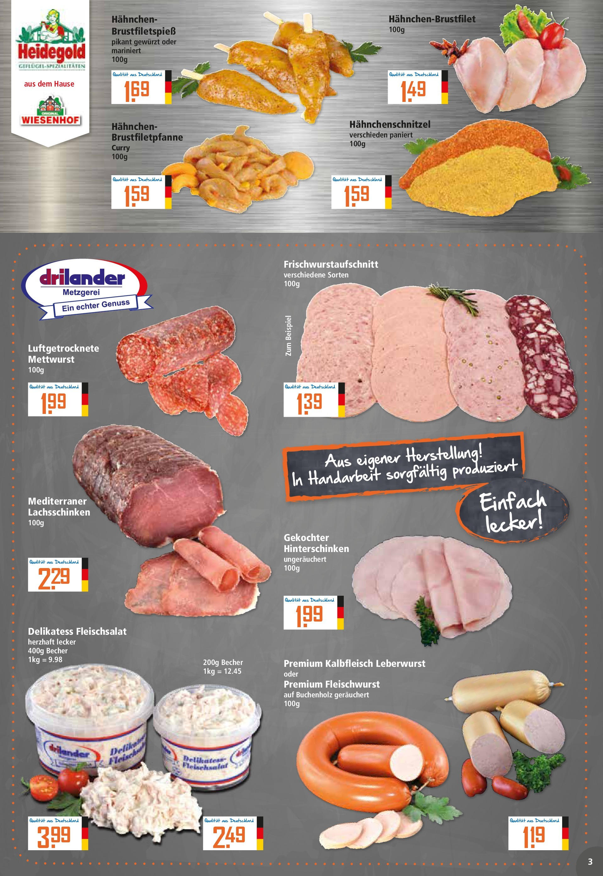 Klaas & Kock Prospekt (ab 28.07.2025) zum Blättern | Seite: 3 | Produkte: Hahnchen Klaas & Kock Prospekt (ab 28.07.2025) zum Blättern | Seite: 3 | Produkte: Hahnchen
