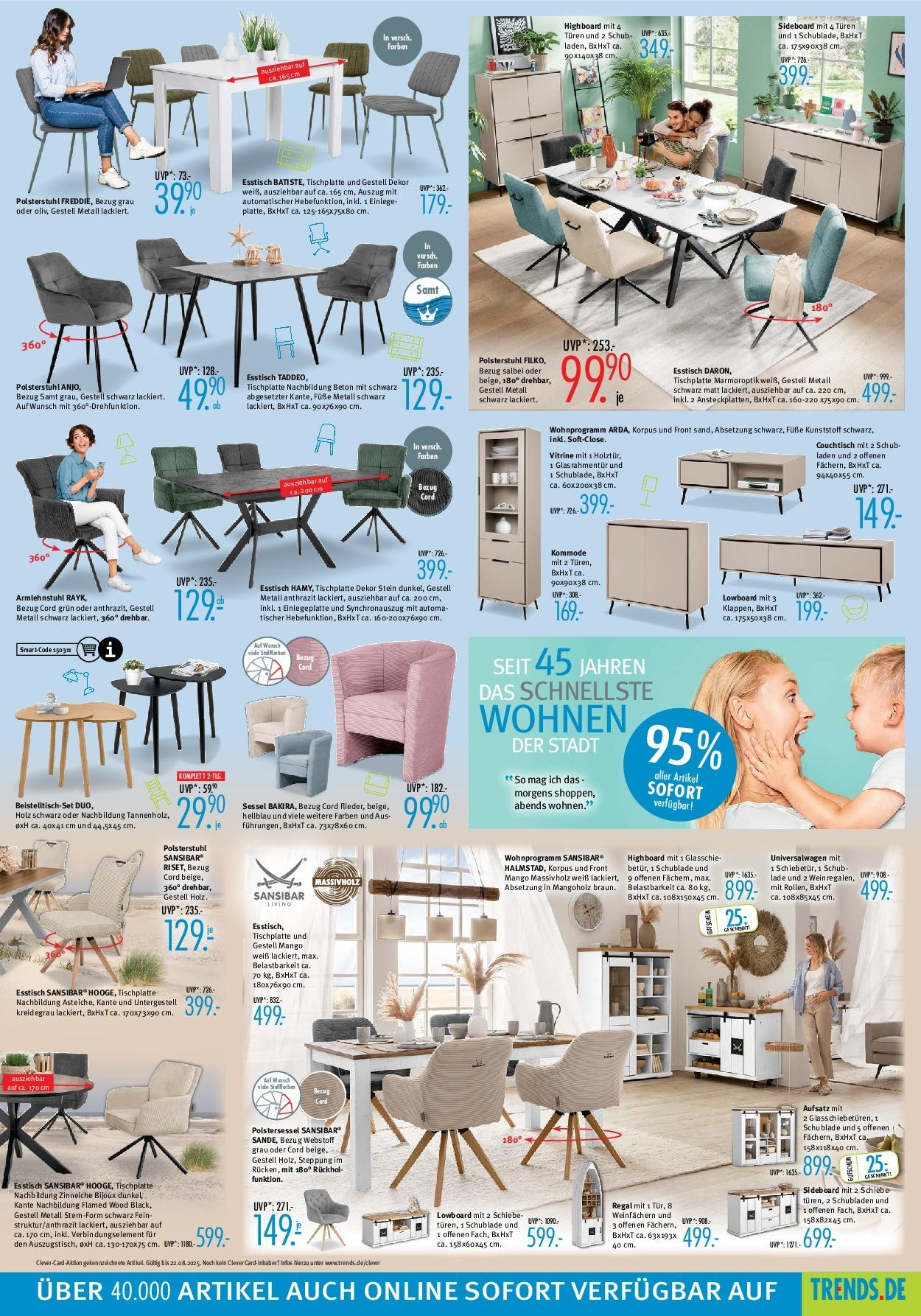 Trends Prospekt (ab 25.07.2025) zum Blättern | Seite: 3 | Produkte: HIghboard, Esstisch, Sessel, Mango Trends Prospekt (ab 25.07.2025) zum Blättern | Seite: 3 | Produkte: HIghboard, Esstisch, Sessel, Mango