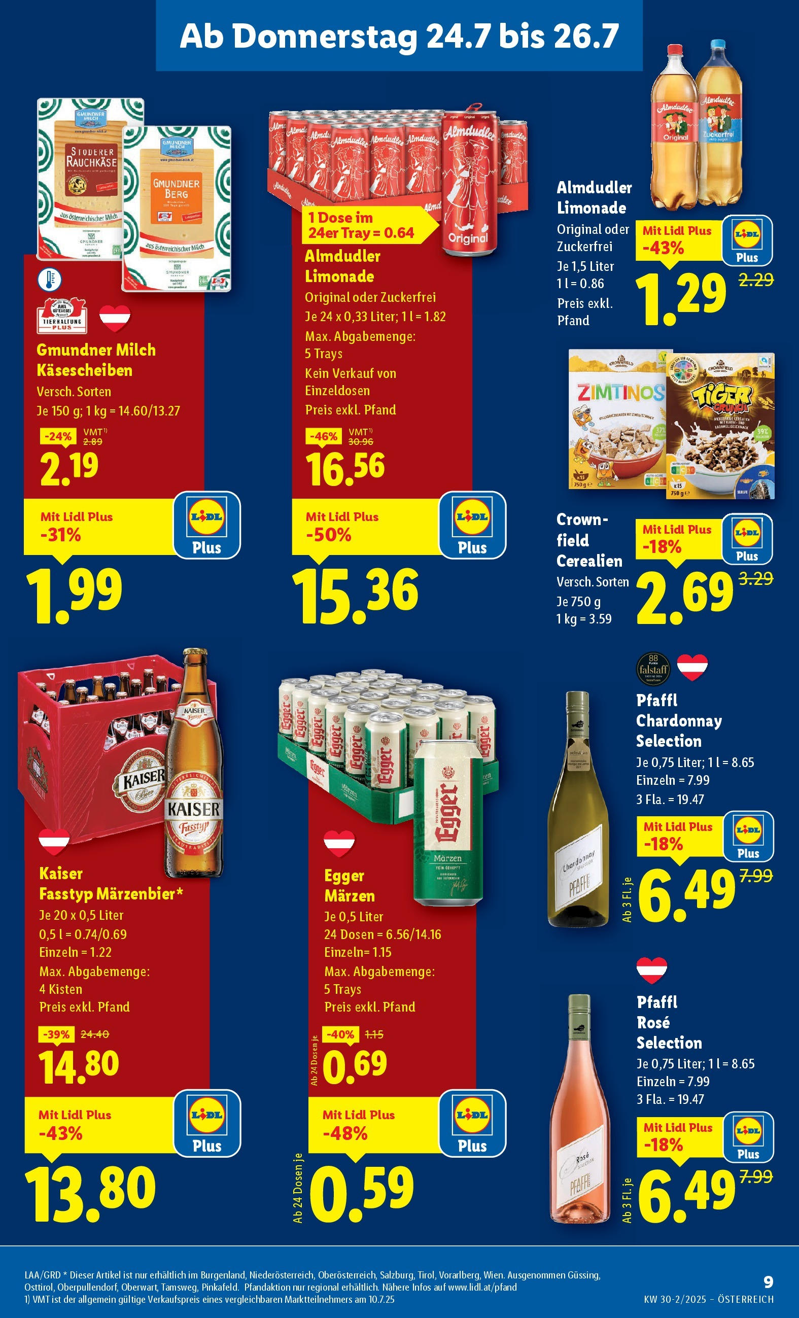 Lidl Flugblatt - Wien ab 24.07.2025 ✳️ Angebote ab donnerstag | Seite: 11 | Produkte: Milch Lidl Flugblatt - Wien ab 24.07.2025 - Angebote ab donnerstag | Seite: 11 | Produkte: Milch