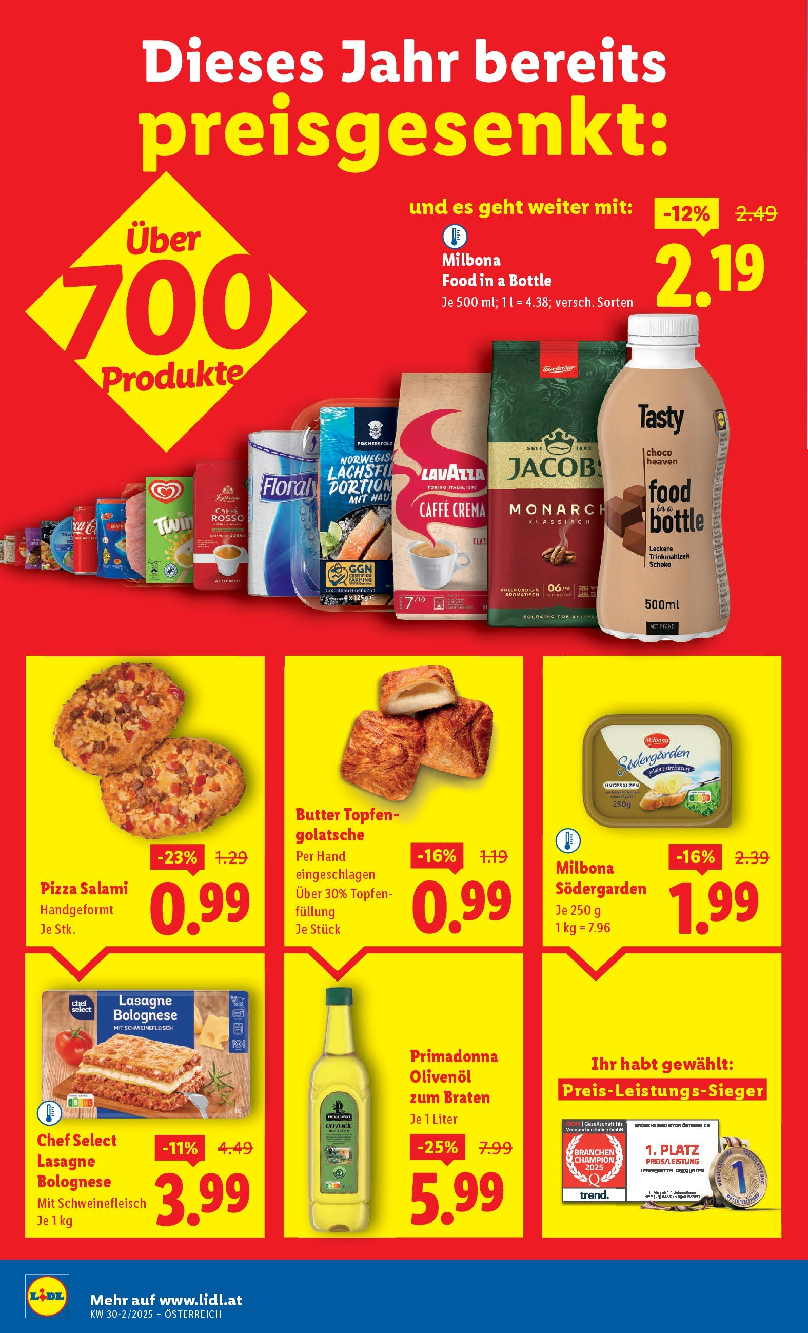 Lidl Flugblatt - Wien ab 24.07.2025 ✳️ Angebote ab donnerstag | Seite: 12 | Produkte: Butter, Salami, Pizza, Schweinefleisch Lidl Flugblatt - Wien ab 24.07.2025 - Angebote ab donnerstag | Seite: 12 | Produkte: Butter, Salami, Pizza, Schweinefleisch