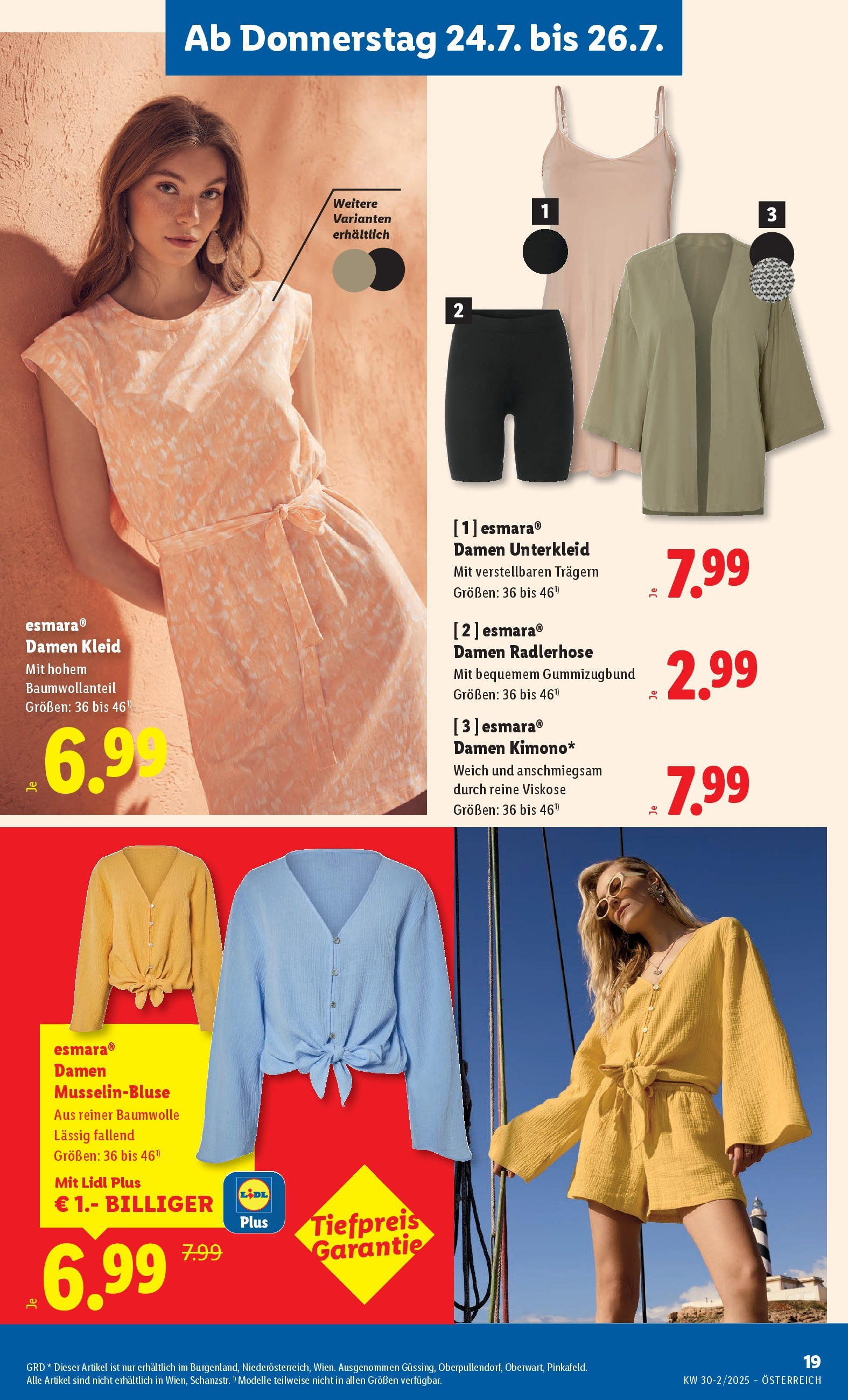 Lidl Flugblatt - Wien ab 24.07.2025 ✳️ Angebote ab donnerstag | Seite: 21 | Produkte: Kleid Lidl Flugblatt - Wien ab 24.07.2025 - Angebote ab donnerstag | Seite: 21 | Produkte: Kleid