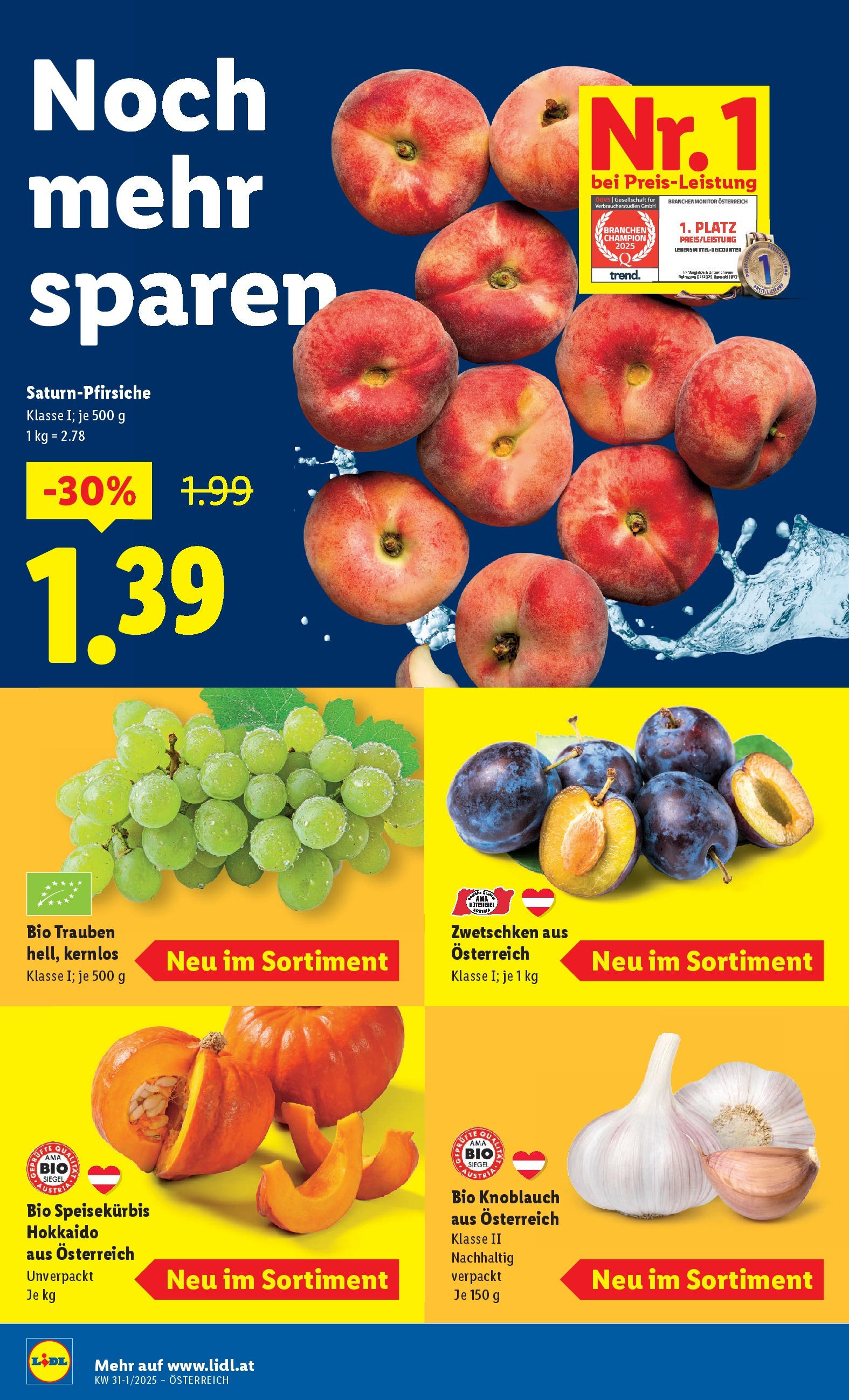 Lidl Flugblatt - Wien ab 24.07.2025 ✳️ Angebote ab donnerstag | Seite: 38 | Produkte: Knoblauch Lidl Flugblatt - Wien ab 24.07.2025 - Angebote ab donnerstag | Seite: 38 | Produkte: Knoblauch