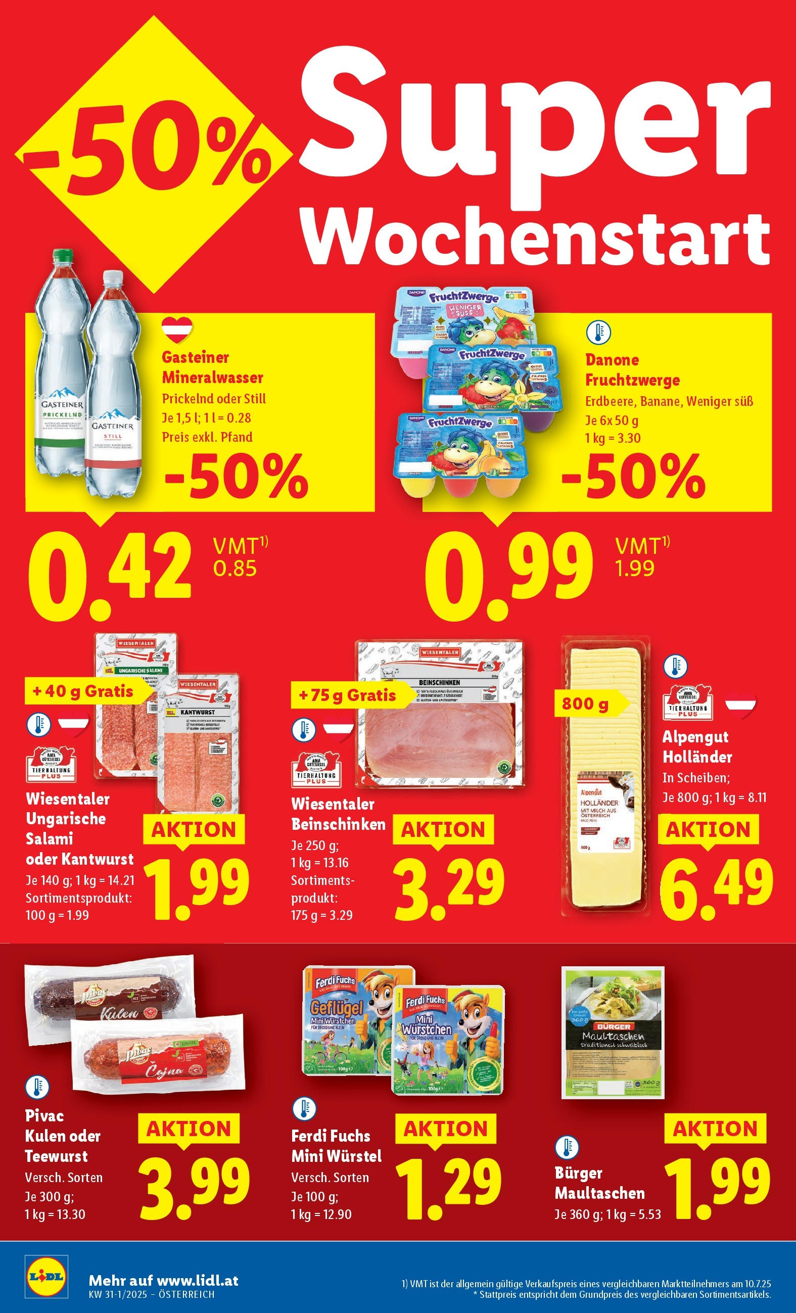 Lidl Flugblatt - Wien ab 24.07.2025 ✳️ Angebote ab donnerstag | Seite: 42 | Produkte: Milch, Salami Lidl Flugblatt - Wien ab 24.07.2025 - Angebote ab donnerstag | Seite: 42 | Produkte: Milch, Salami