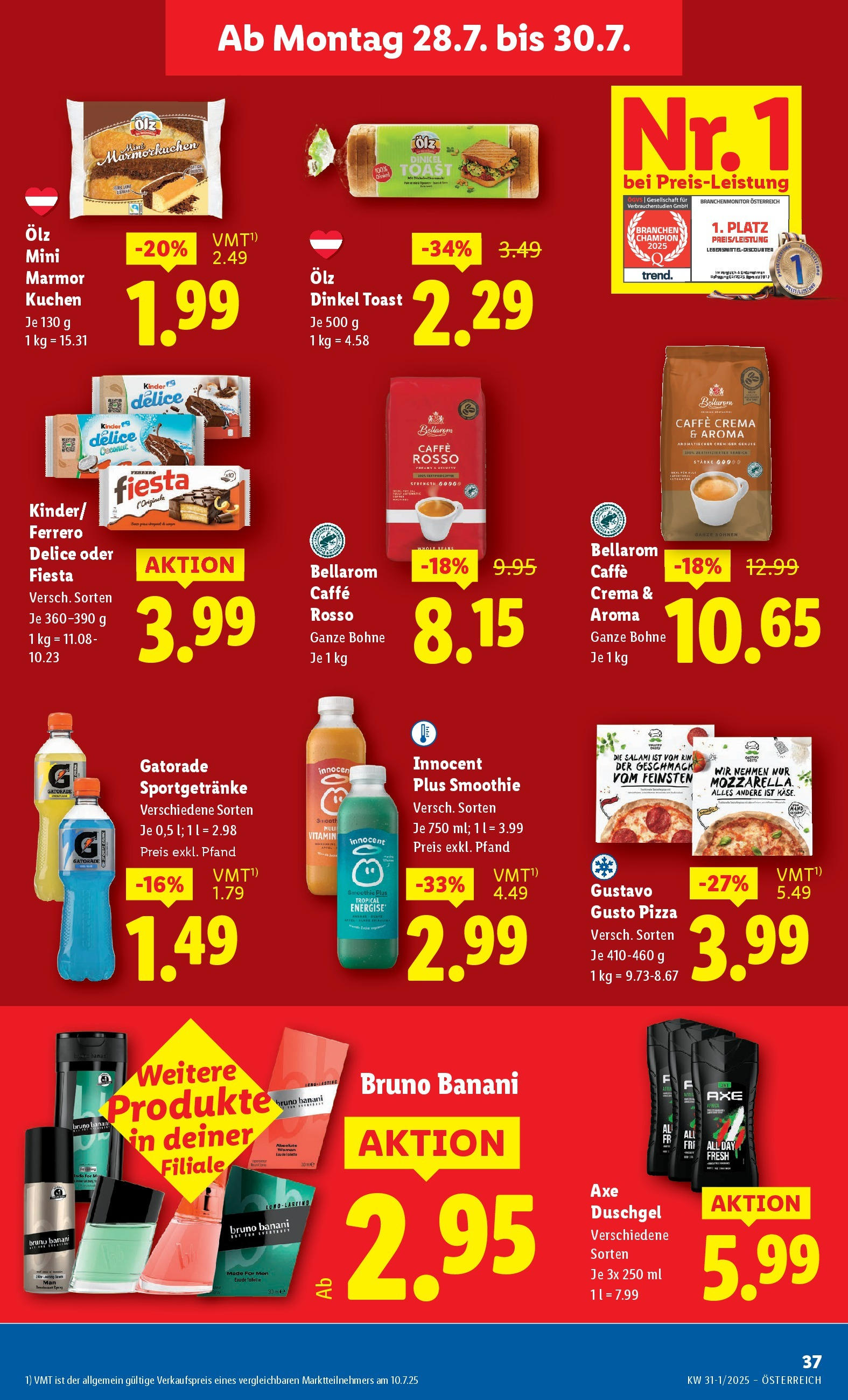 Lidl Flugblatt - Wien ab 24.07.2025 ✳️ Angebote ab donnerstag | Seite: 43 | Produkte: Toilette, Salami, Pizza, Duschgel Lidl Flugblatt - Wien ab 24.07.2025 - Angebote ab donnerstag | Seite: 43 | Produkte: Toilette, Salami, Pizza, Duschgel