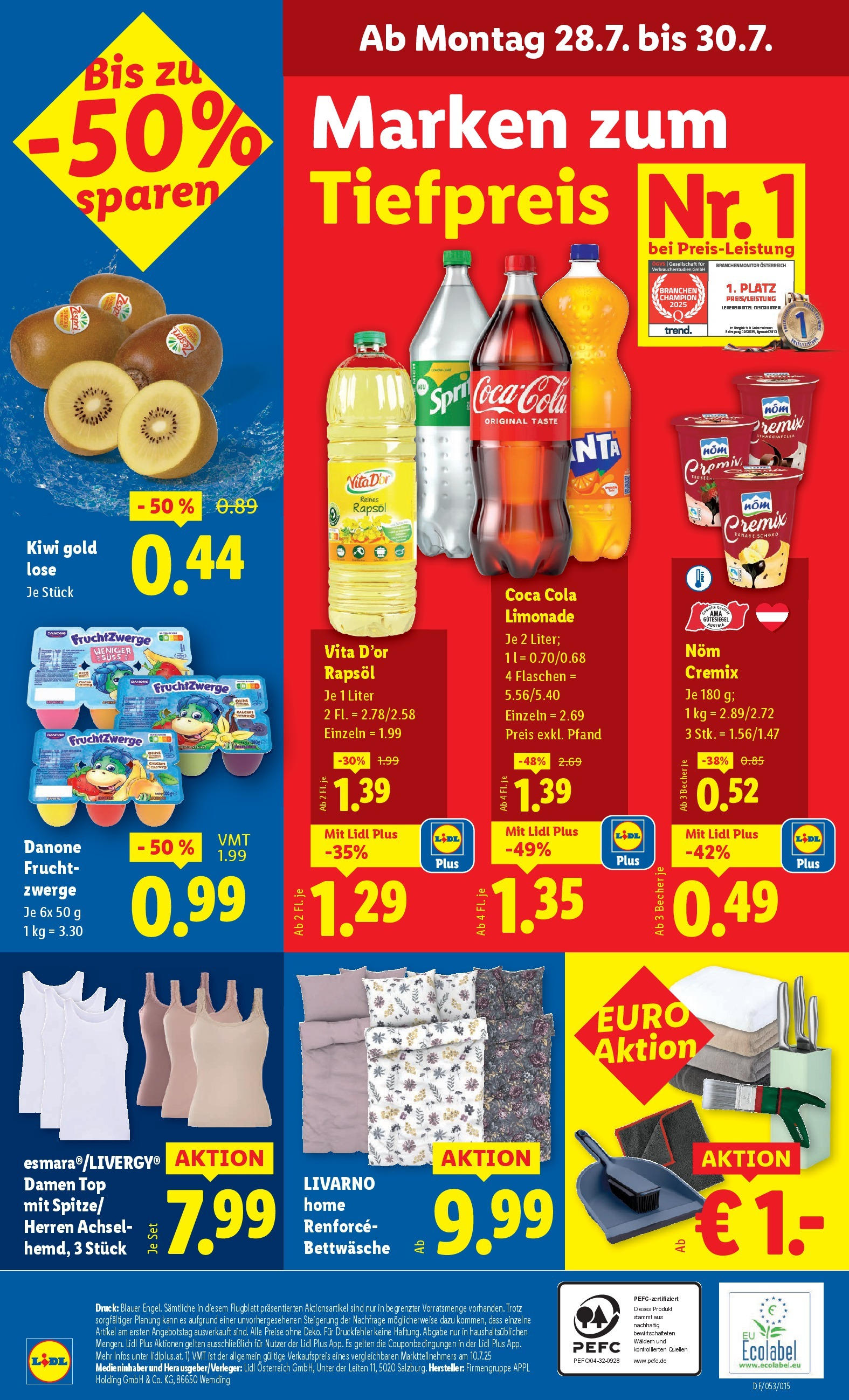 Lidl Flugblatt - Wien ab 24.07.2025 ✳️ Angebote ab donnerstag | Seite: 46 | Produkte: Kiwi Lidl Flugblatt - Wien ab 24.07.2025 - Angebote ab donnerstag | Seite: 46 | Produkte: Kiwi