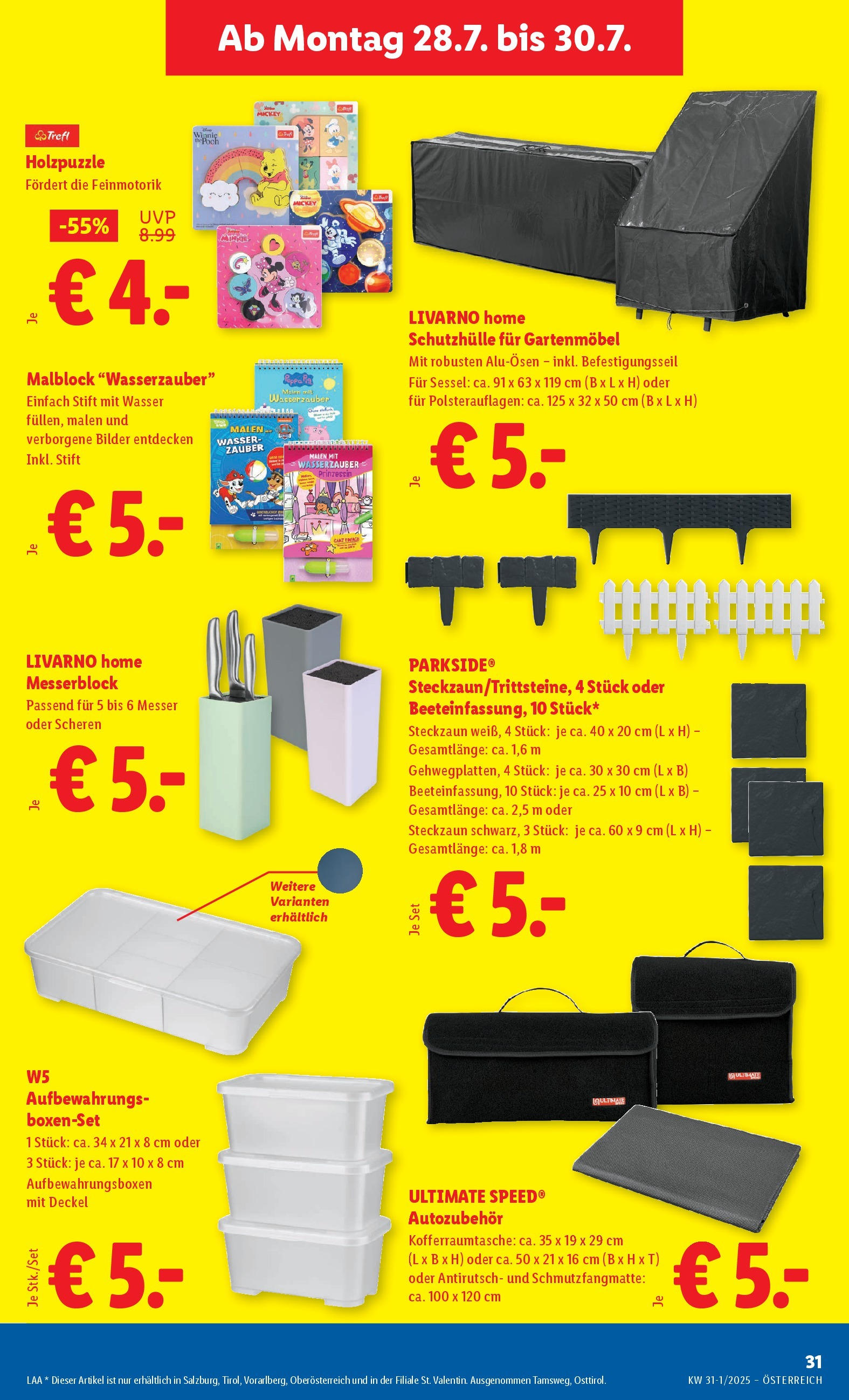 Lidl Flugblatt - Salzburg, Jenbach, Dornbirn ab 24.07.2025 - Angebote ab donnerstag | Seite: 37 | Produkte: Wasser, Sessel, Gartenmöbel