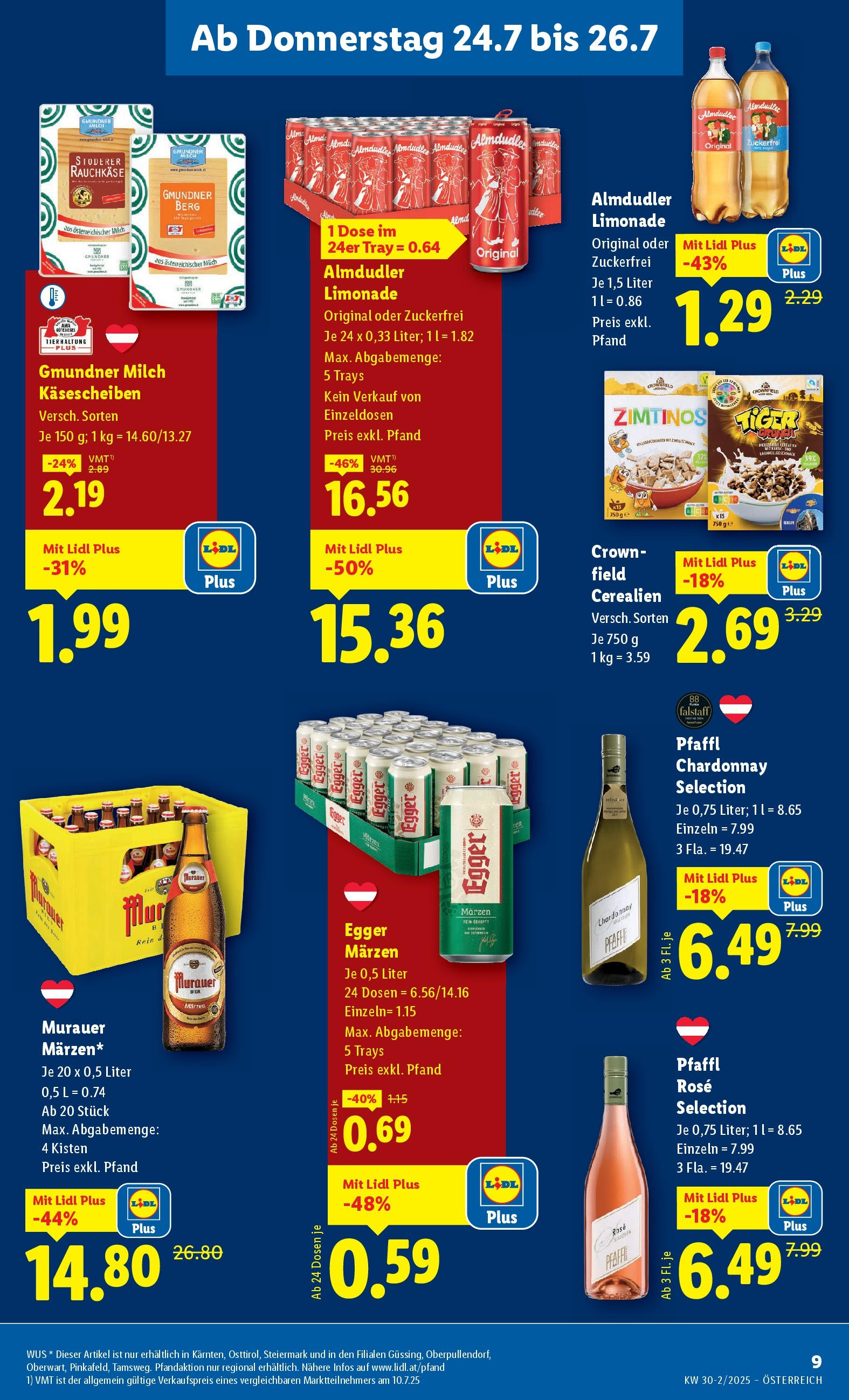 Lidl Flugblatt - Graz, Klagenfurt ab 24.07.2025 ✳️ Angebote ab donnerstag | Seite: 11 | Produkte: Milch Lidl Flugblatt - Graz, Klagenfurt ab 24.07.2025 - Angebote ab donnerstag | Seite: 11 | Produkte: Milch