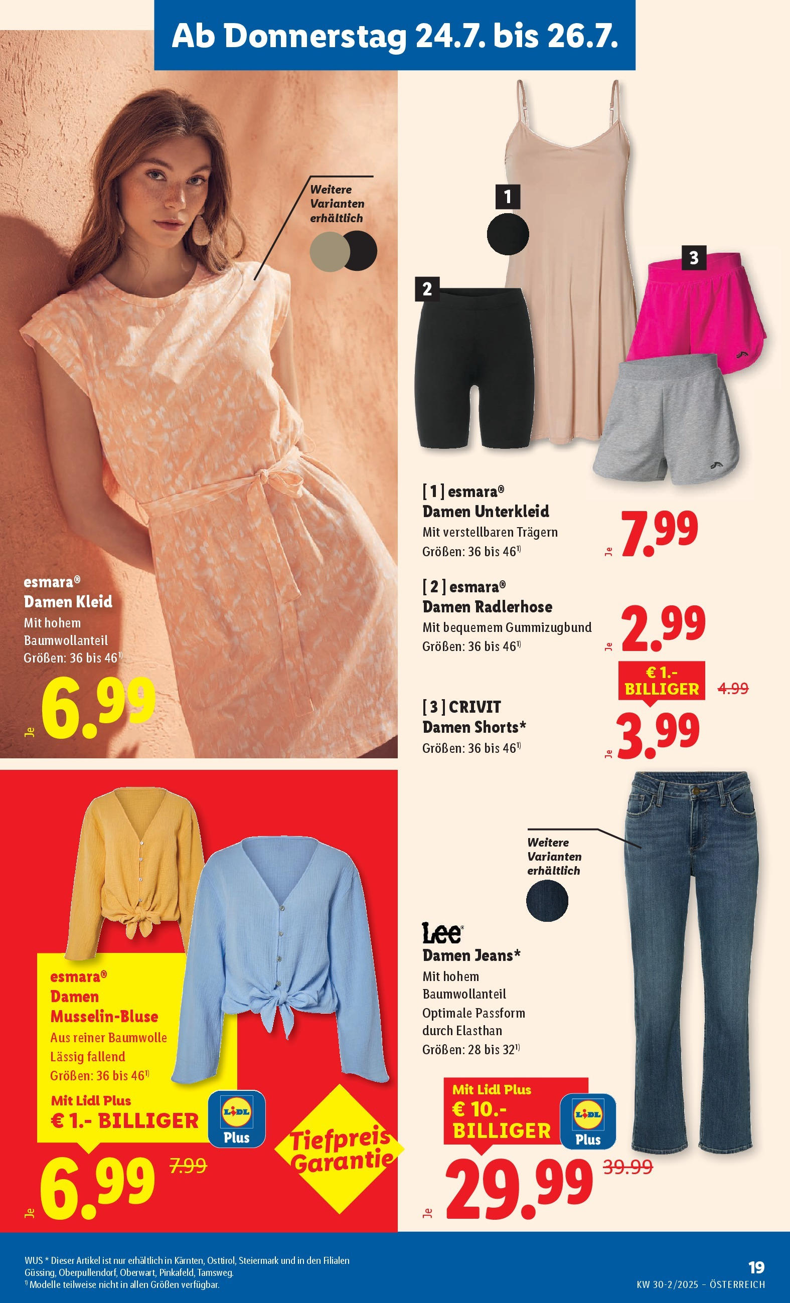 Lidl Flugblatt - Graz, Klagenfurt ab 24.07.2025 ✳️ Angebote ab donnerstag | Seite: 21 | Produkte: Kleid Lidl Flugblatt - Graz, Klagenfurt ab 24.07.2025 - Angebote ab donnerstag | Seite: 21 | Produkte: Kleid