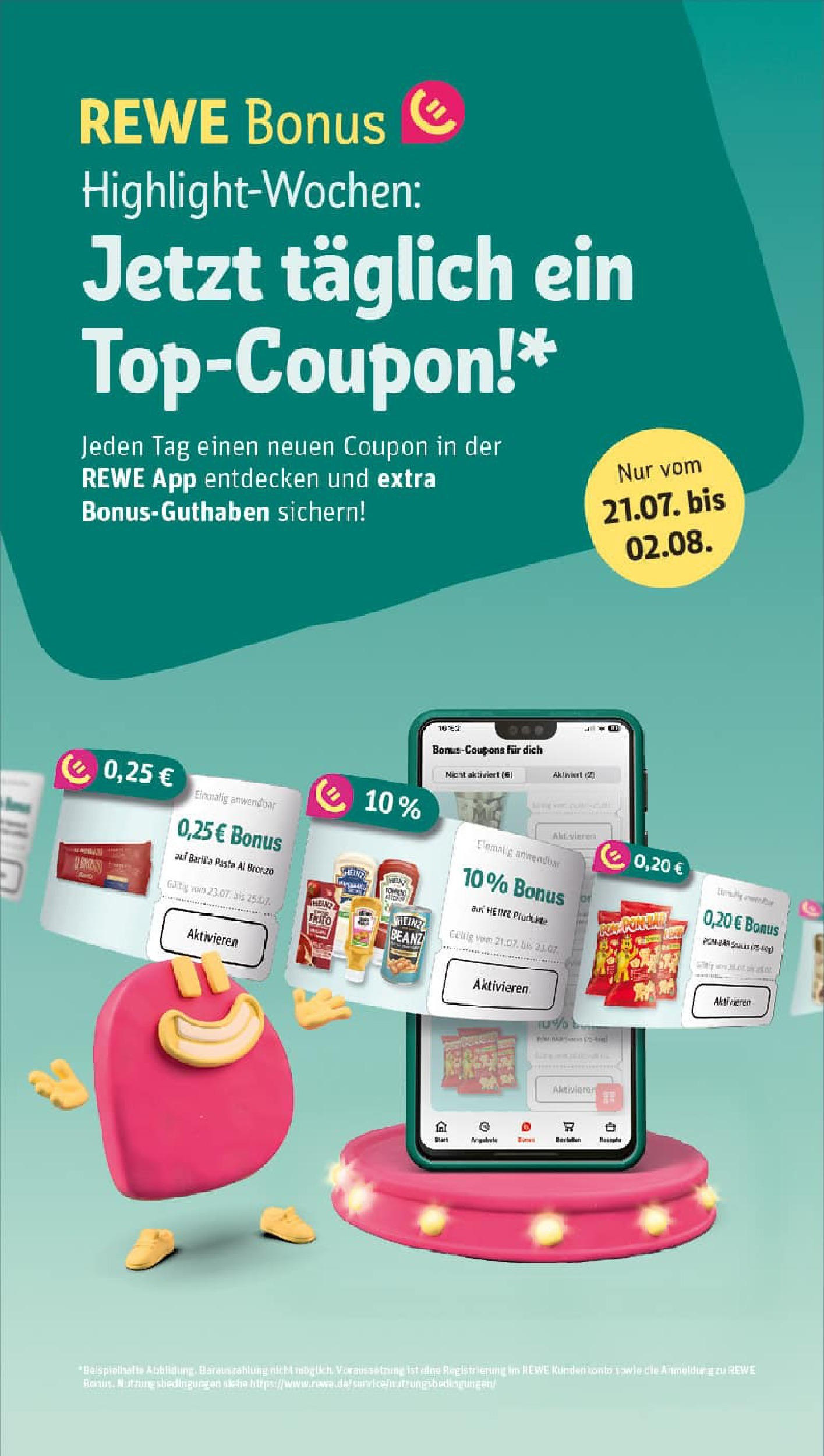 REWE Prospekt ab 20.07.2025 zum Blättern » Angebote | Seite: 3 | Produkte: Barilla, POM-BÄR, Pasta
