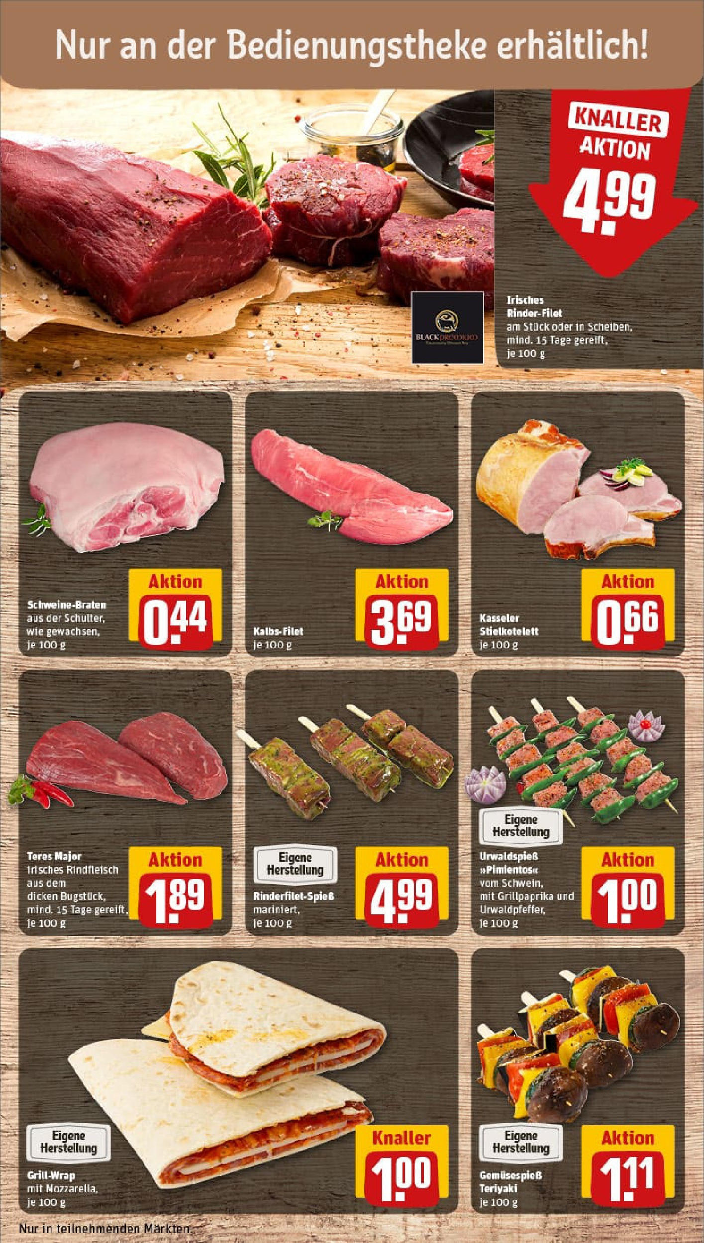 REWE Prospekt ab 20.07.2025 zum Blättern » Angebote | Seite: 10 | Produkte: Rinderfilet, Rindfleisch
