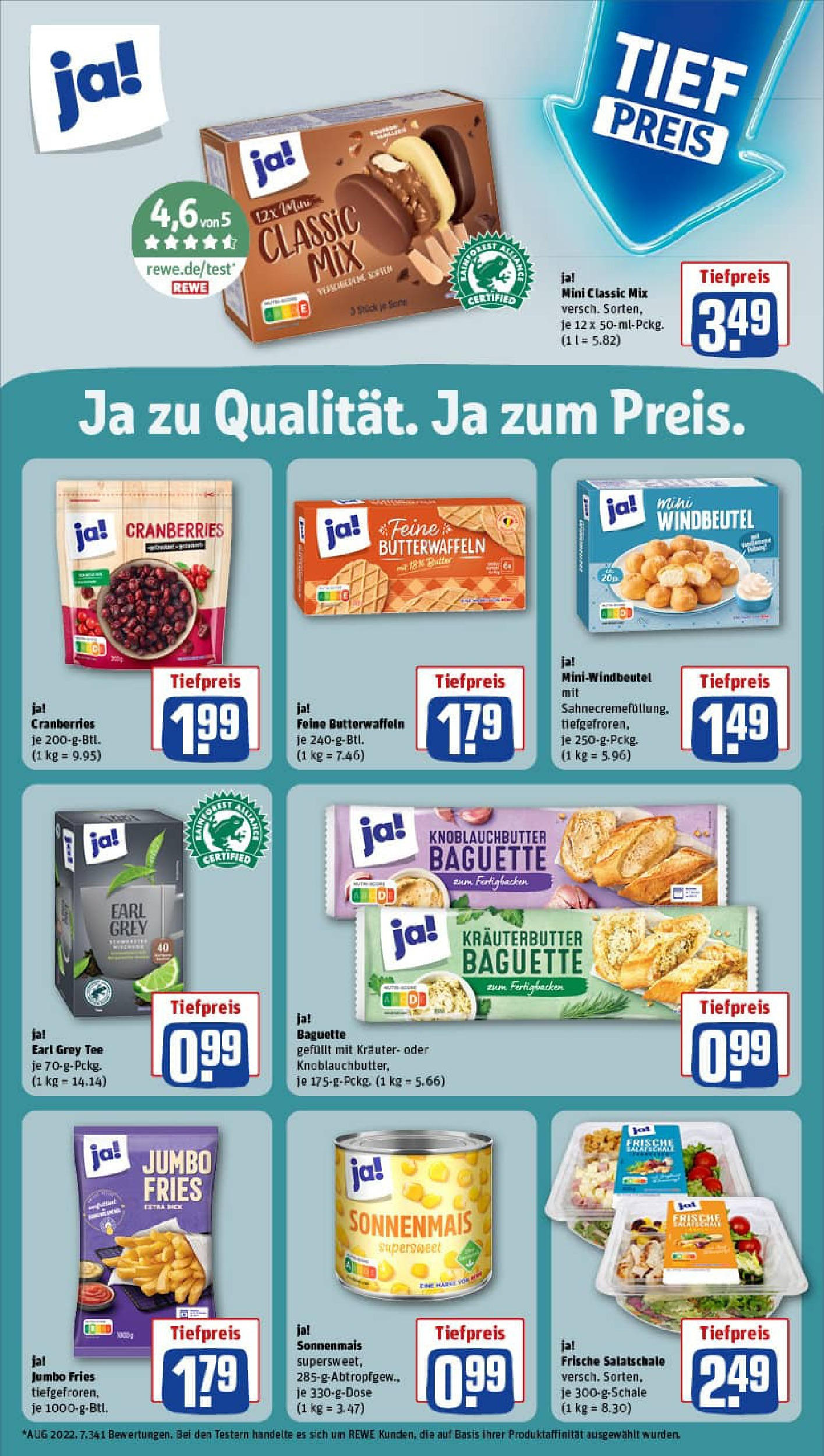 REWE Prospekt ab 20.07.2025 zum Blättern » Angebote | Seite: 17 | Produkte: Baguette, Kräuterbutter, Tee
