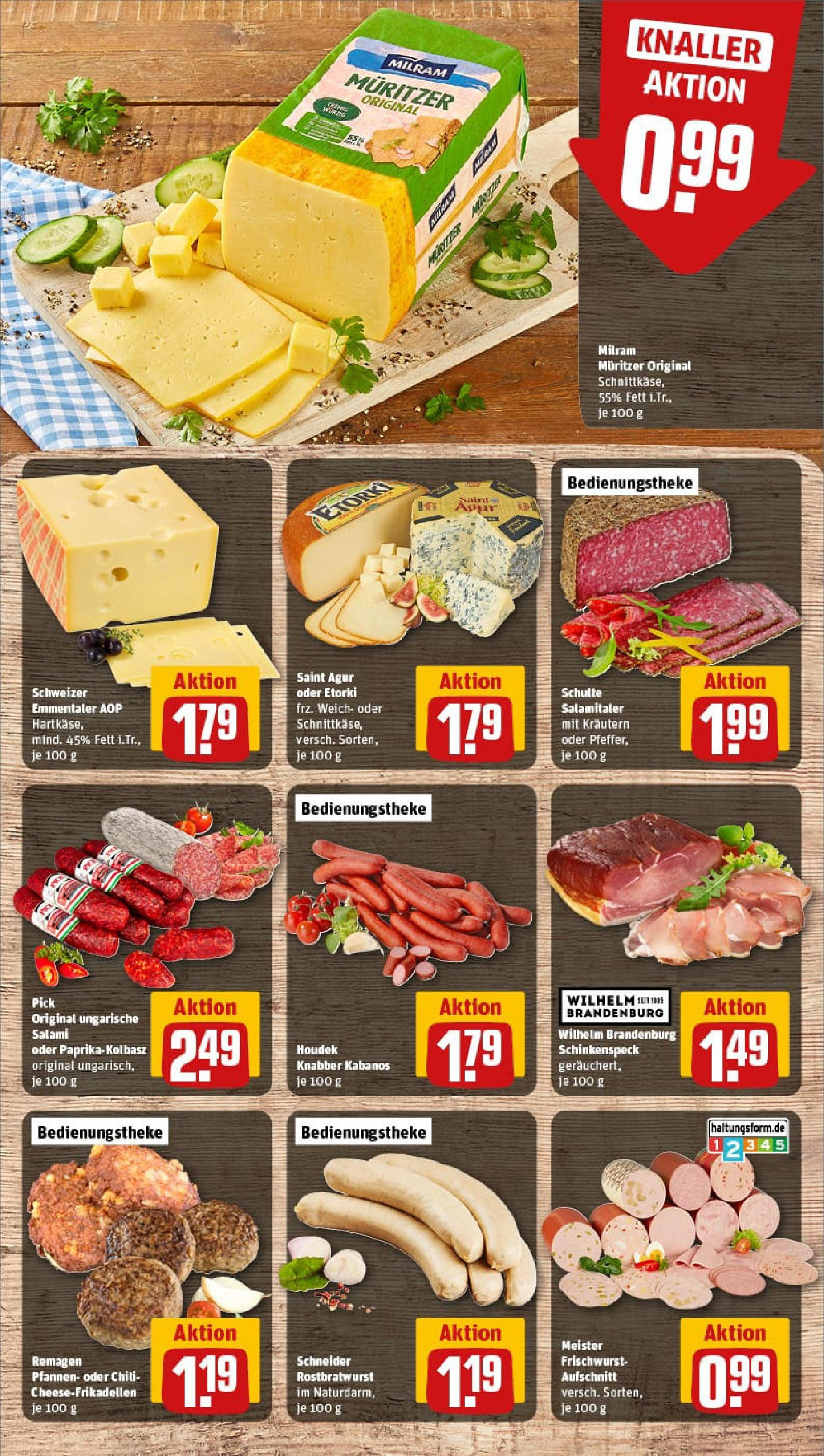 REWE Prospekt ab 20.07.2025 zum Blättern » Angebote | Seite: 11 | Produkte: Paprika, Milram, Chili, Salami