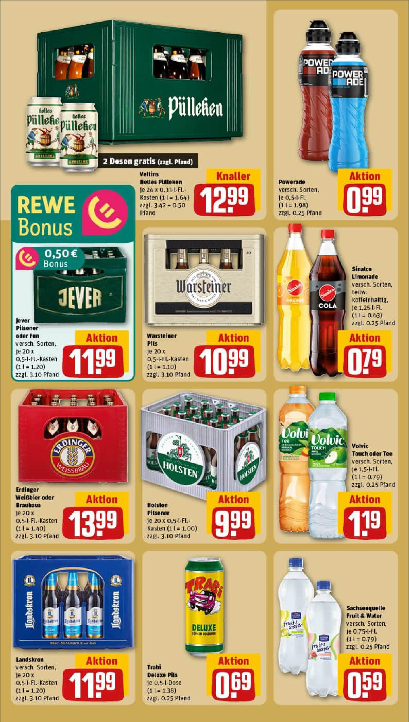REWE Prospekt ab 20.07.2025 zum Blättern » Angebote | Seite: 20 | Produkte: Erdinger, Cola, Pils, Tee