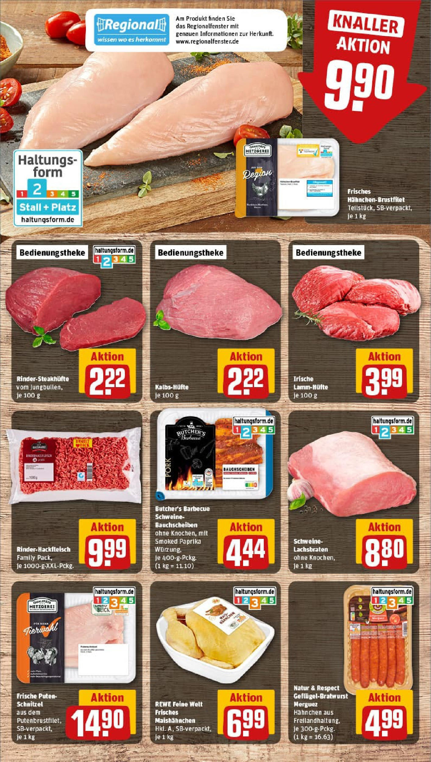 REWE Prospekt ab 20.07.2025 zum Blättern » Angebote | Seite: 8 | Produkte: Hahnchen, Schnitzel, Paprika, Steak