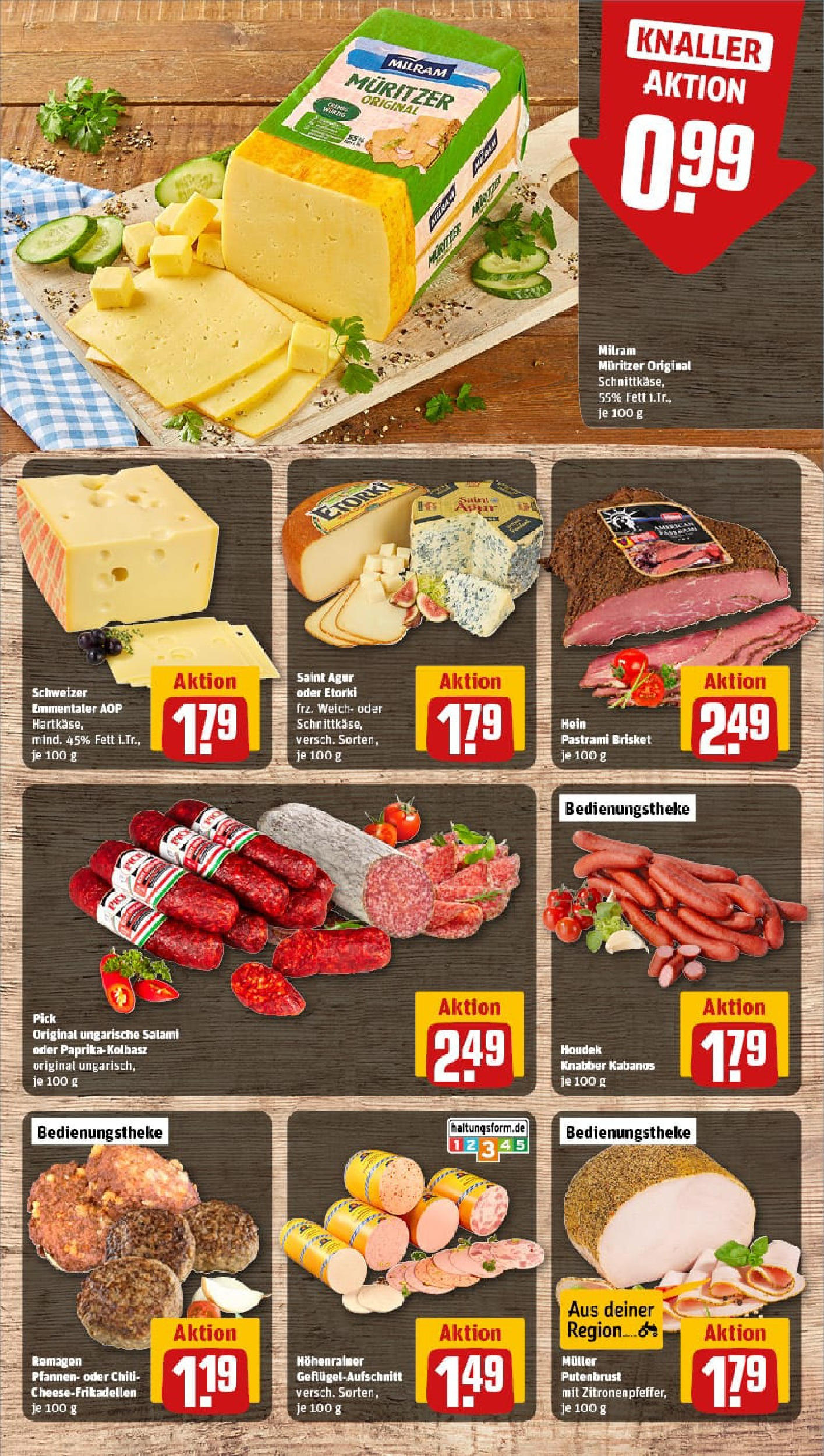 REWE Prospekt ab 20.07.2025 zum Blättern » Angebote | Seite: 9 | Produkte: Milram, Chili, Salami