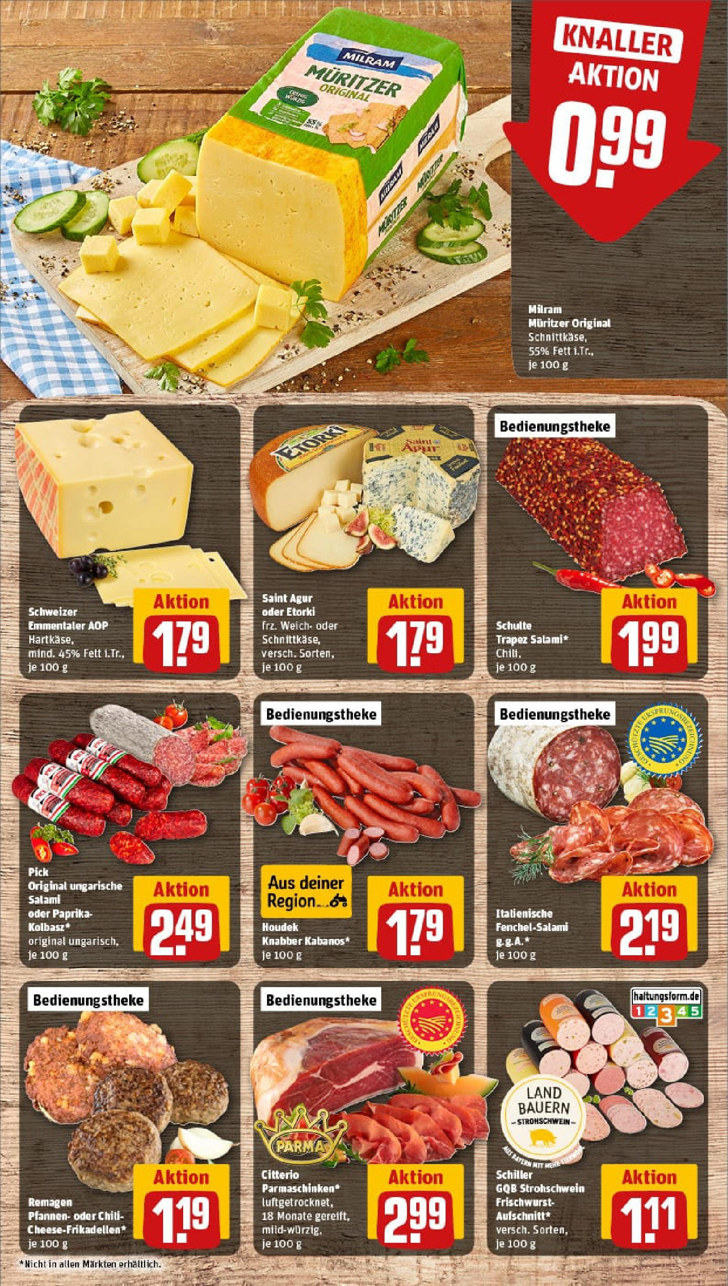 REWE Prospekt ab 20.07.2025 zum Blättern » Angebote | Seite: 9 | Produkte: Paprika, Milram, Chili, Salami