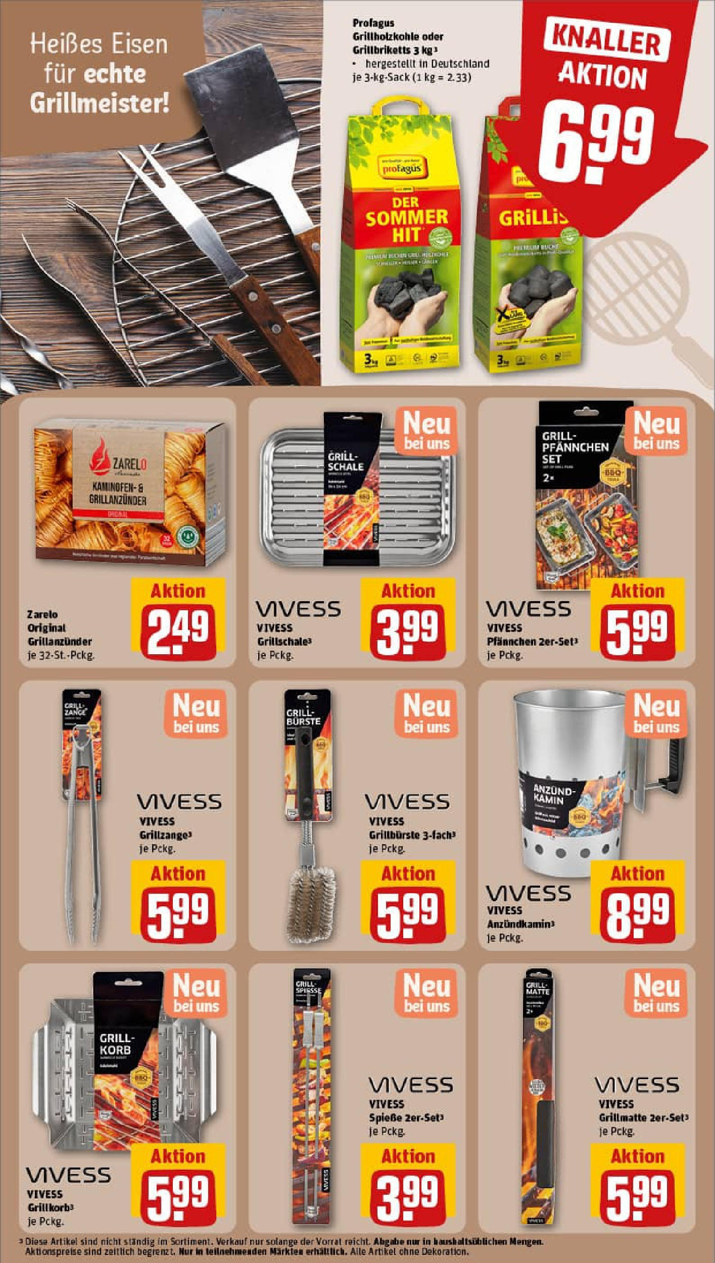 REWE Prospekt ab 20.07.2025 zum Blättern » Angebote | Seite: 17 | Produkte: Kamin, Korb, Spieße, Bürste