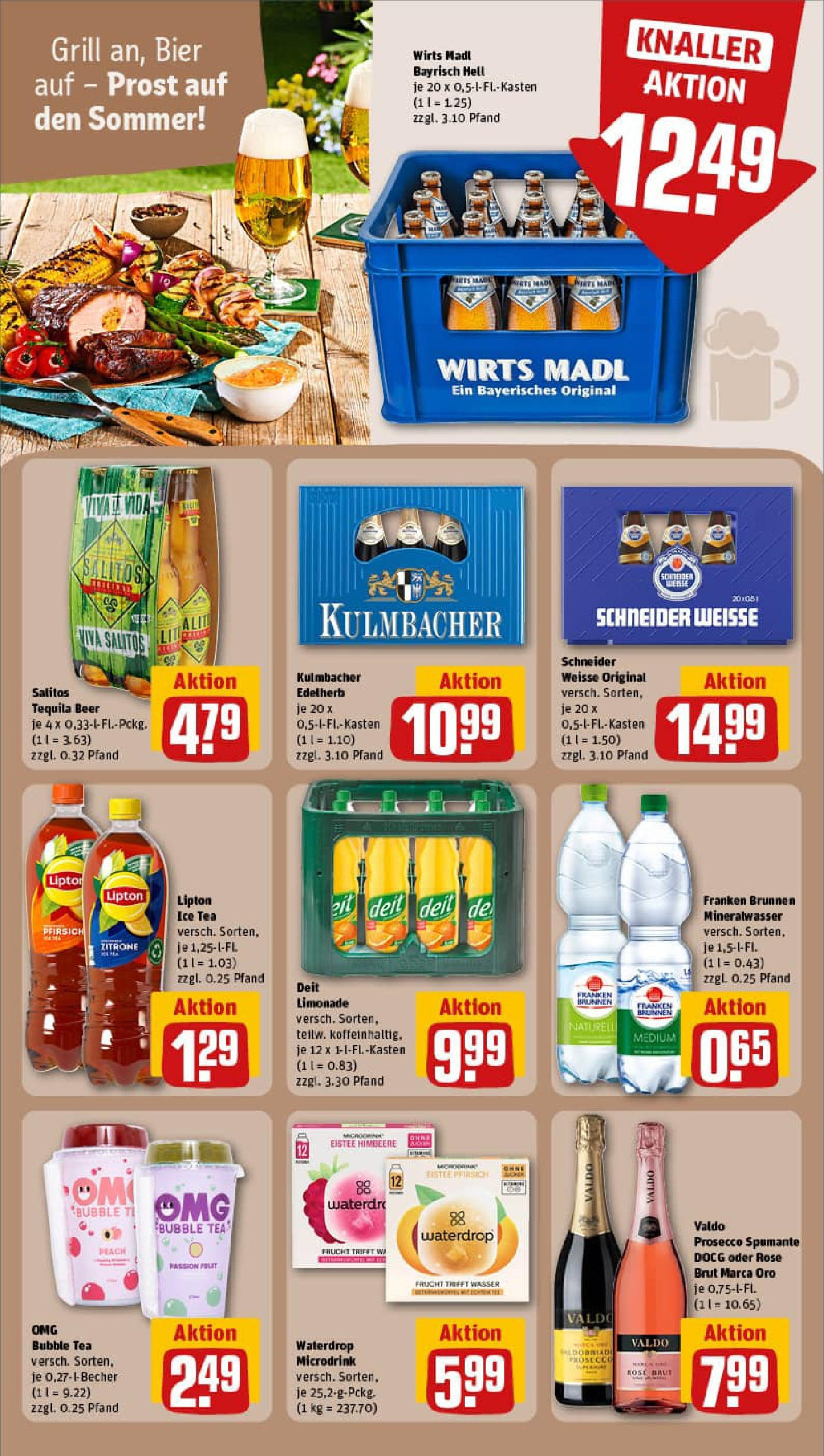 REWE Prospekt ab 20.07.2025 zum Blättern » Angebote | Seite: 20 | Produkte: Limonade, Prosecco, Wasser, Zitrone