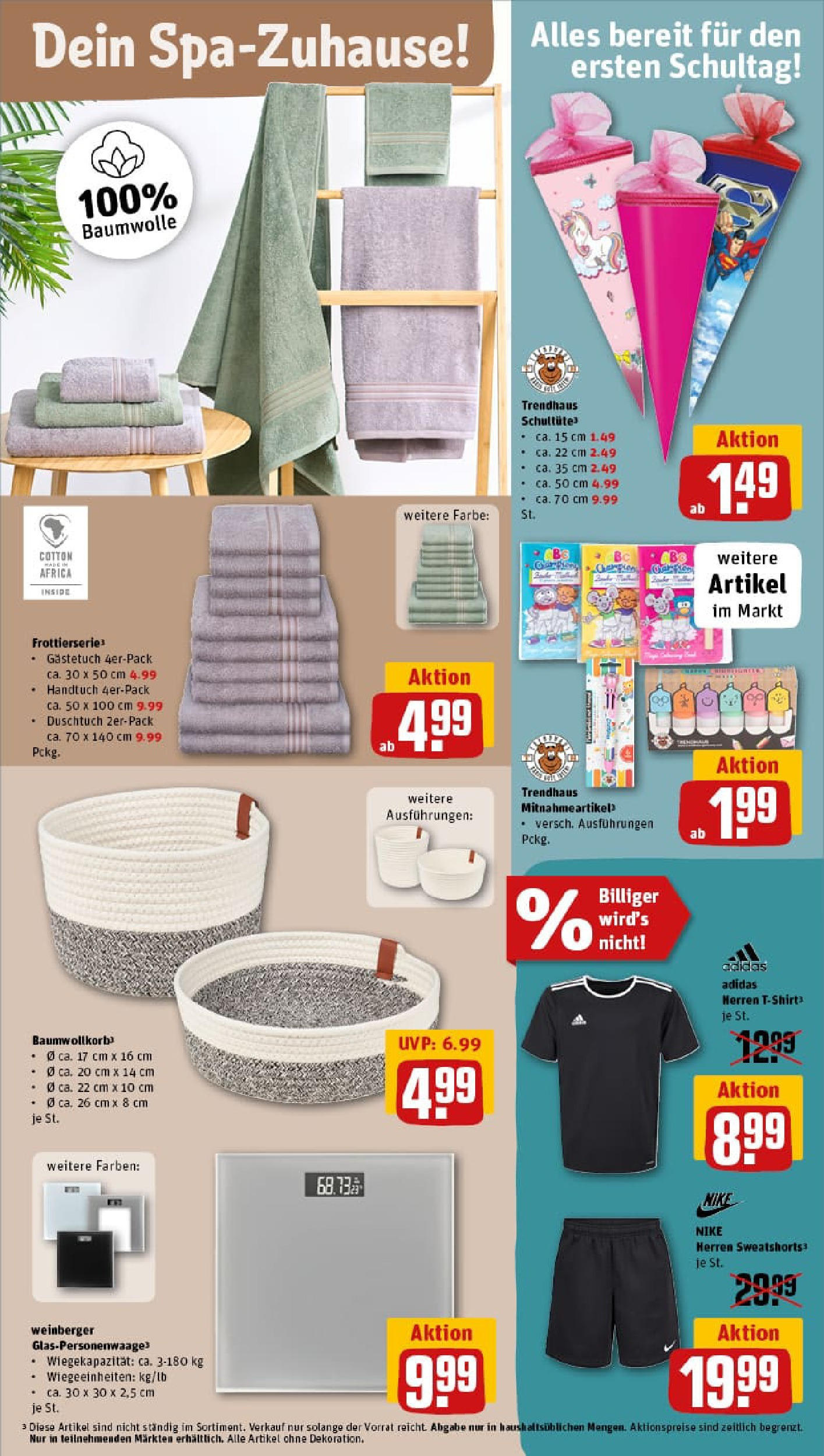 REWE Prospekt ab 20.07.2025 zum Blättern » Angebote | Seite: 27 | Produkte: T-Shirt, Sweatshorts