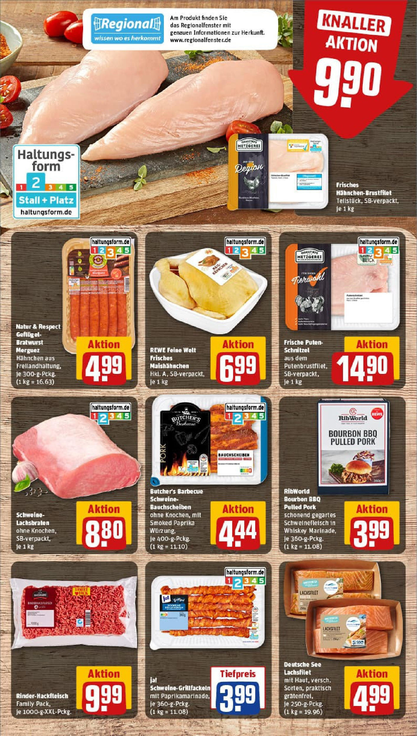 REWE Prospekt ab 20.07.2025 zum Blättern » Angebote | Seite: 8 | Produkte: Paprika, Schweinefleisch, Bourbon, Whiskey