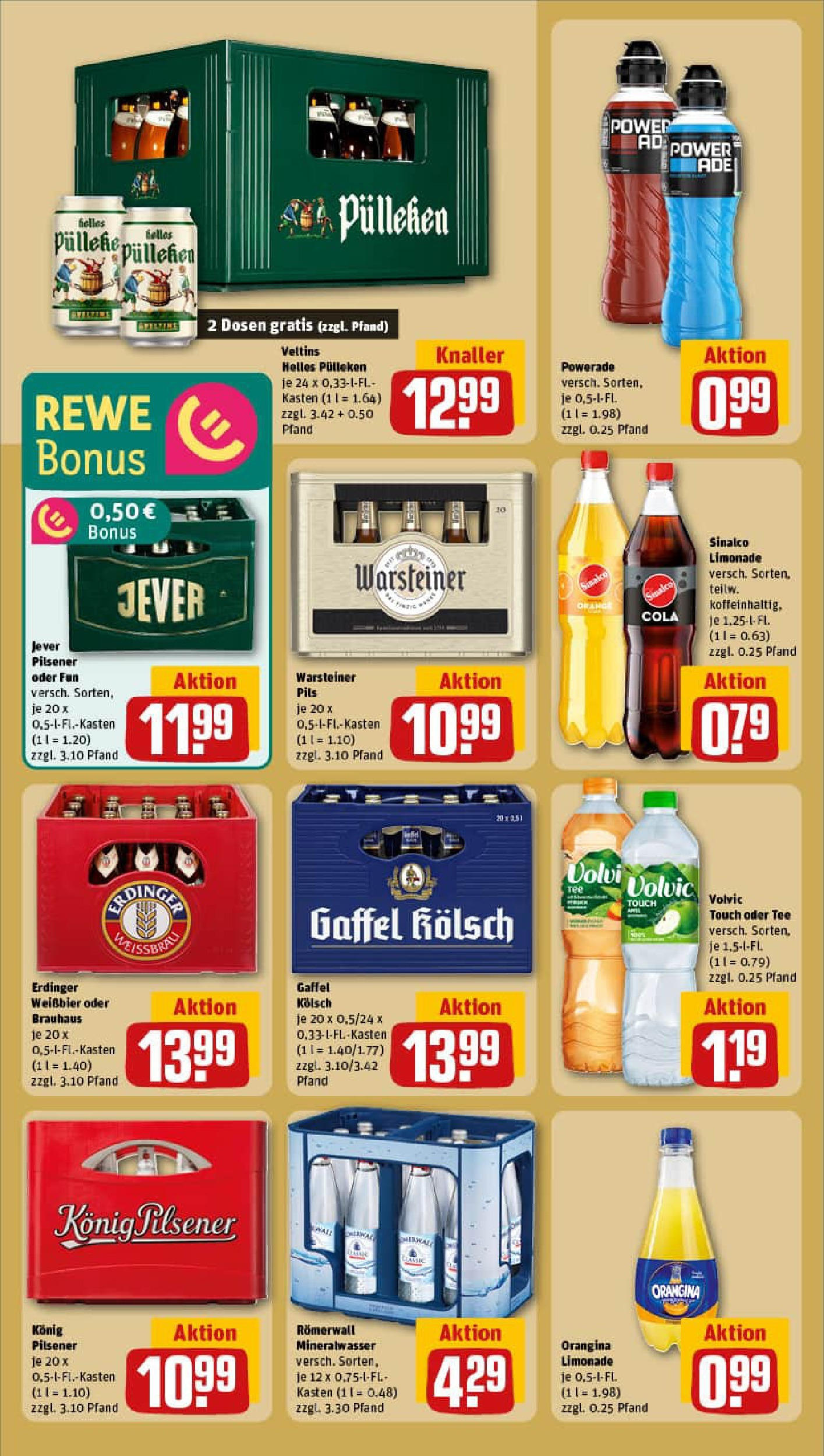 REWE Prospekt ab 20.07.2025 zum Blättern » Angebote | Seite: 20 | Produkte: Weißbier, Pils, Volvic touch, Tee