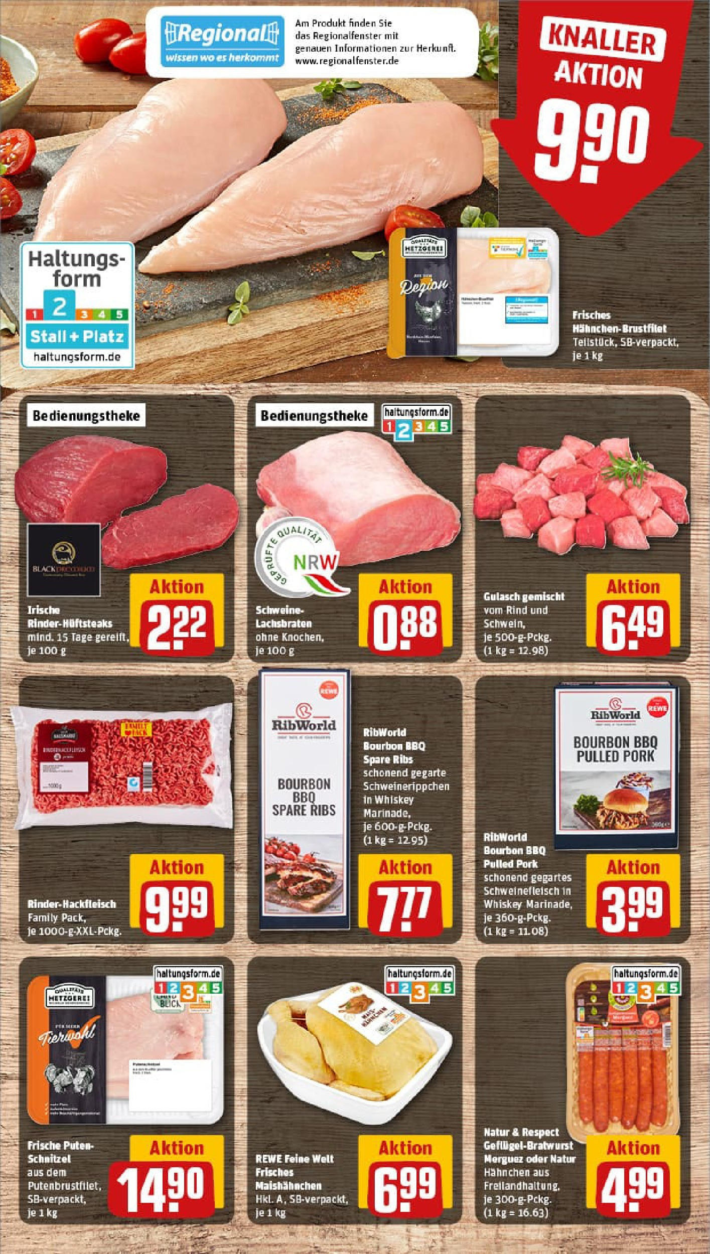 REWE Prospekt ab 20.07.2025 zum Blättern » Angebote | Seite: 8 | Produkte: Hahnchen, Schnitzel, Gulasch, Whiskey
