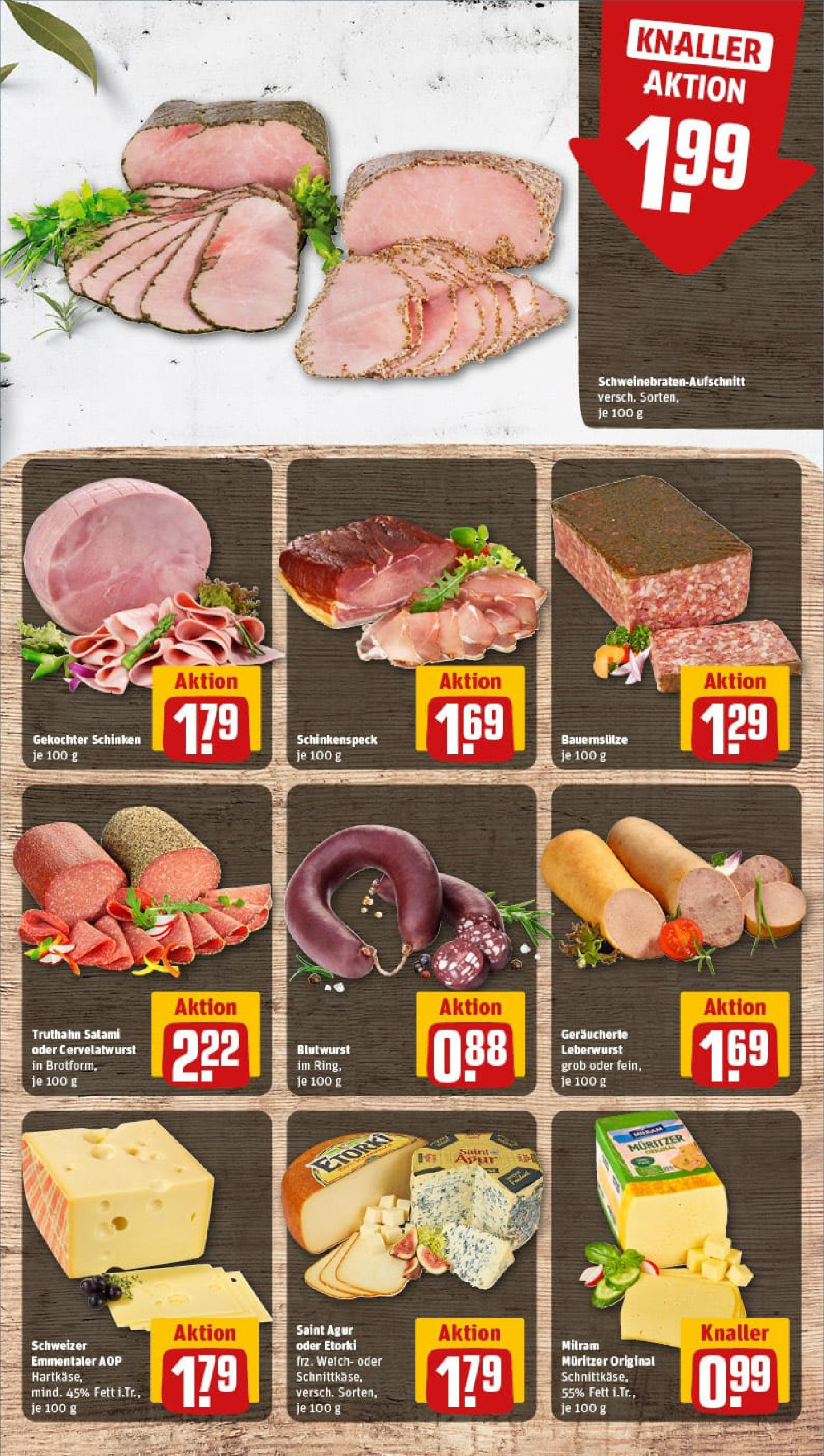 REWE Prospekt ab 20.07.2025 zum Blättern » Angebote | Seite: 9 | Produkte: Milram, Salami, Schinken