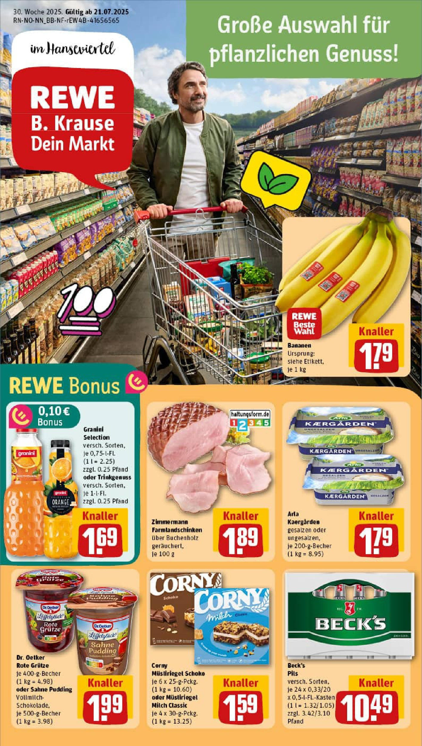 REWE Prospekt ab 20.07.2025 nächste Woche - Prospekt Lüneburg Vorschau von dem Prospekt des Geschäftes Rewe, gültig ab dem 20.07.2025