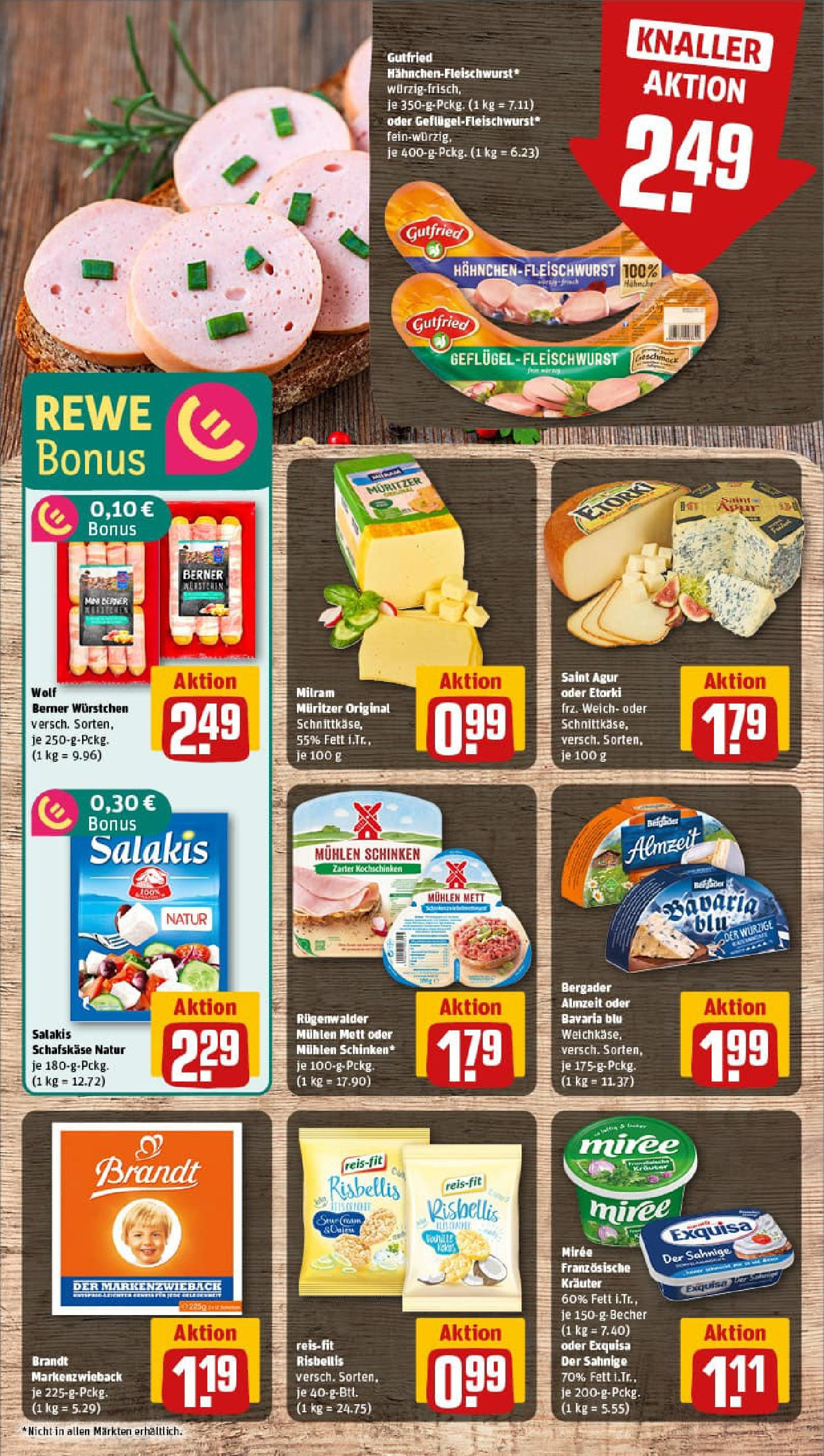 REWE Prospekt ab 20.07.2025 zum Blättern » Angebote | Seite: 9 | Produkte: Exquisa, Salakis, Schinken, Schafskase