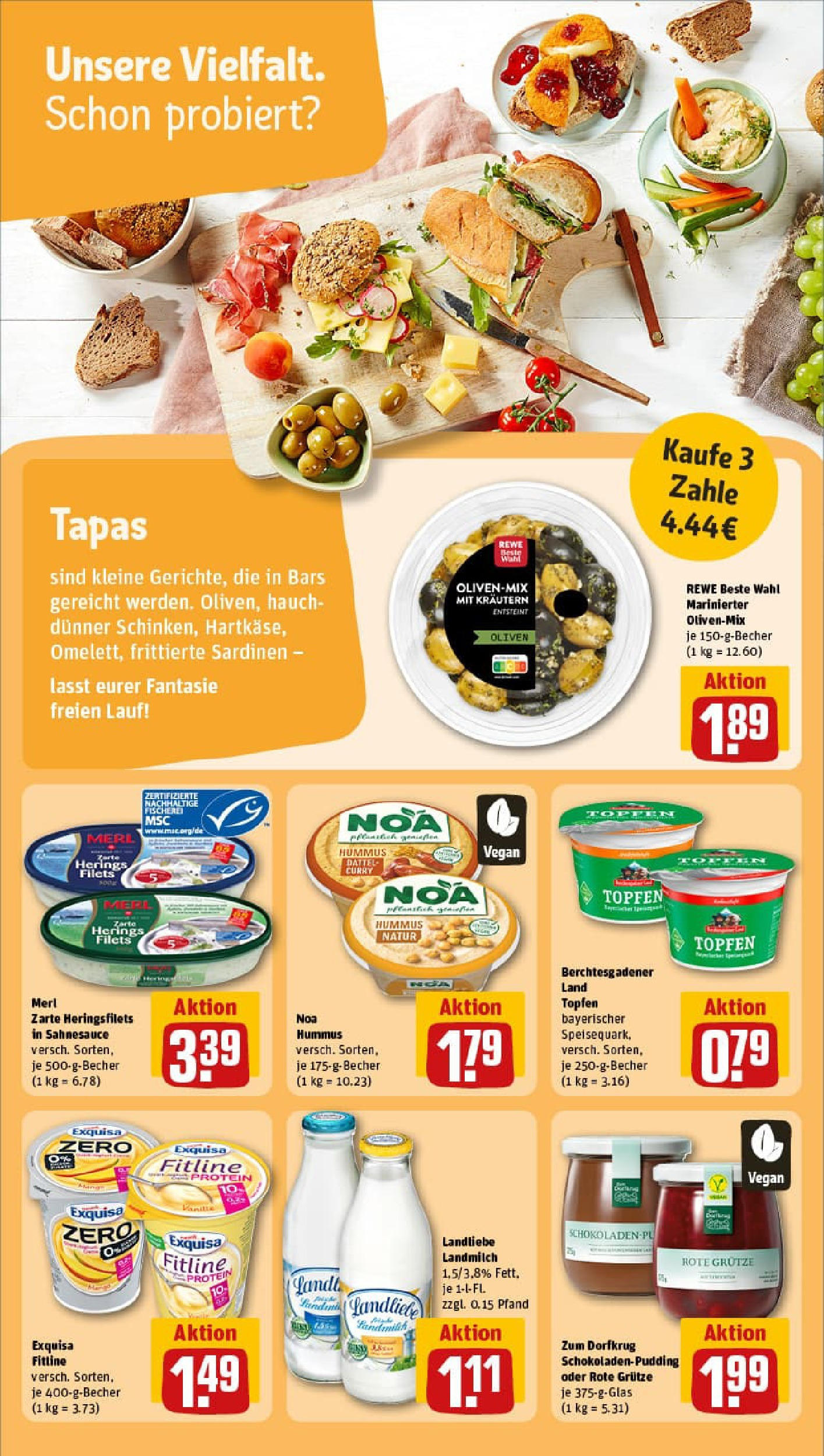 REWE Prospekt ab 20.07.2025 zum Blättern » Angebote | Seite: 12 | Produkte: Pudding, Exquisa, Dattel, Speisequark